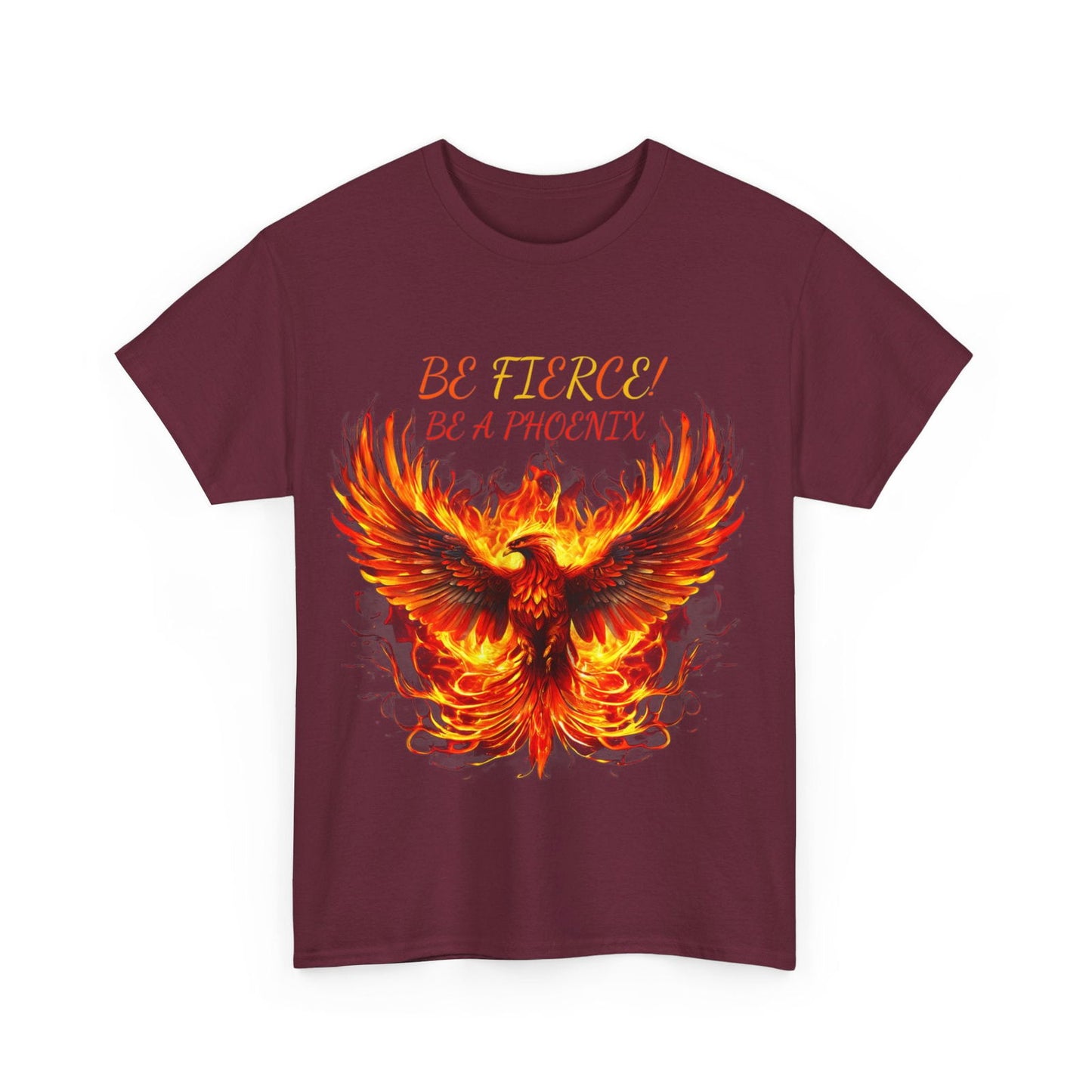 Fierce Like A Phoenix Unisex Heavy Cotton Tee - S-Mart Shop Smart Treasures