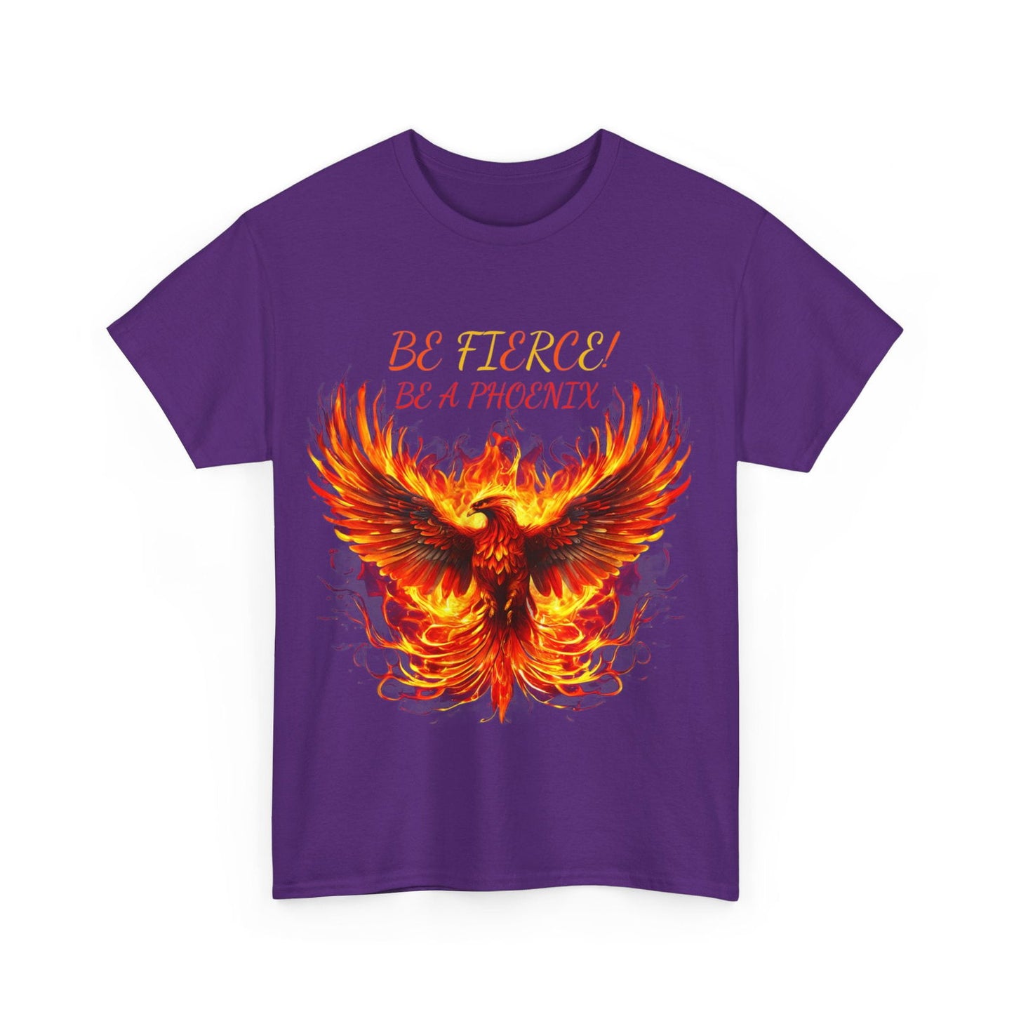 Fierce Like A Phoenix Unisex Heavy Cotton Tee - S-Mart Shop Smart Treasures