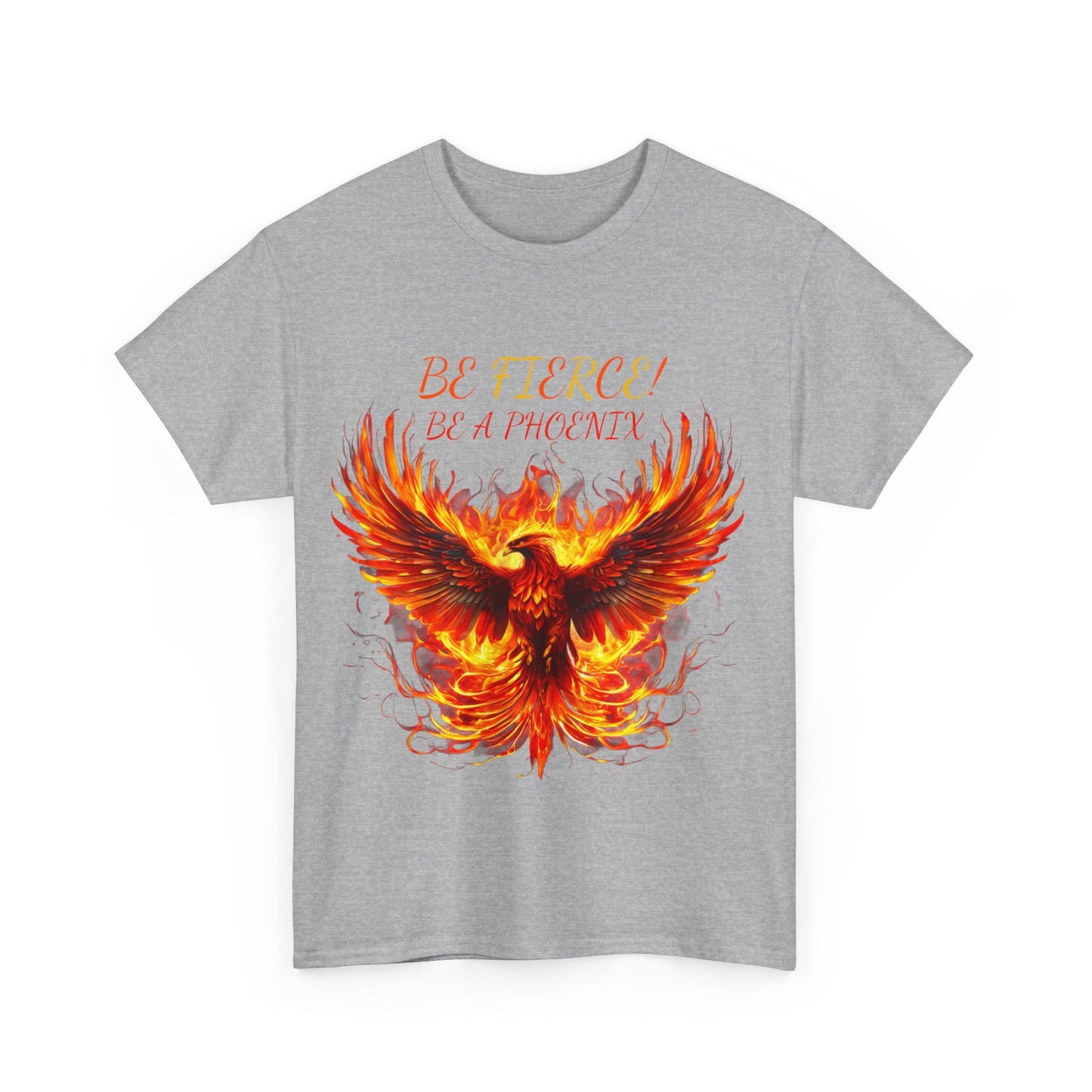 Fierce Like A Phoenix Unisex Heavy Cotton Tee - S-Mart Shop Smart Treasures