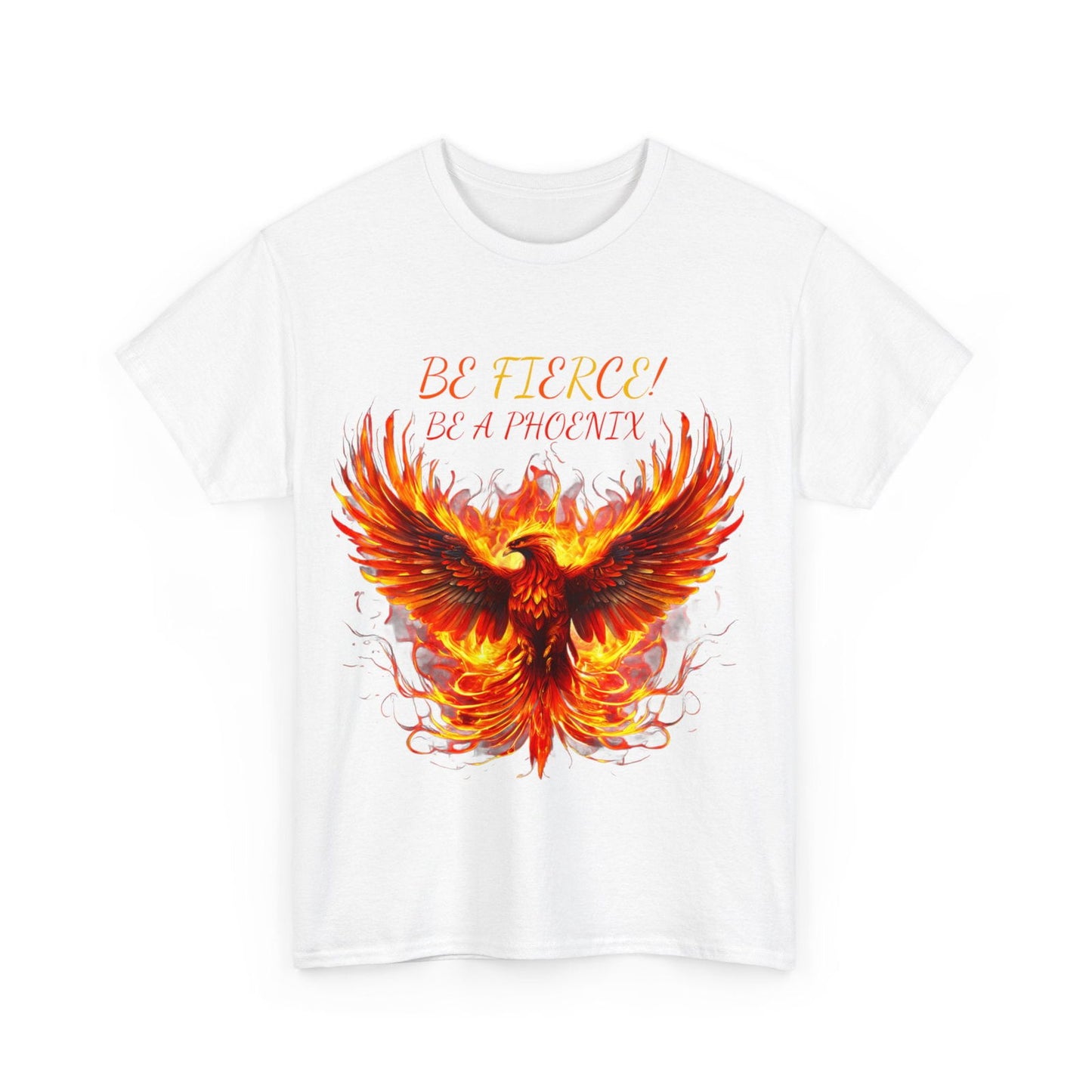 Fierce Like A Phoenix Unisex Heavy Cotton Tee - S-Mart Shop Smart Treasures