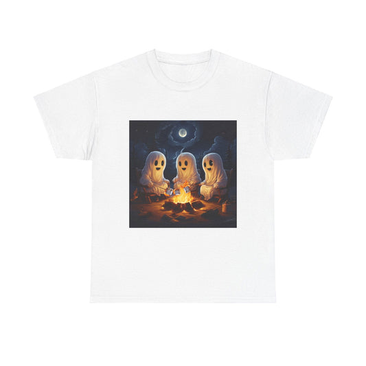 Ghost Camping Unisex Heavy Cotton Tee - S-Mart Shop Smart Treasures
