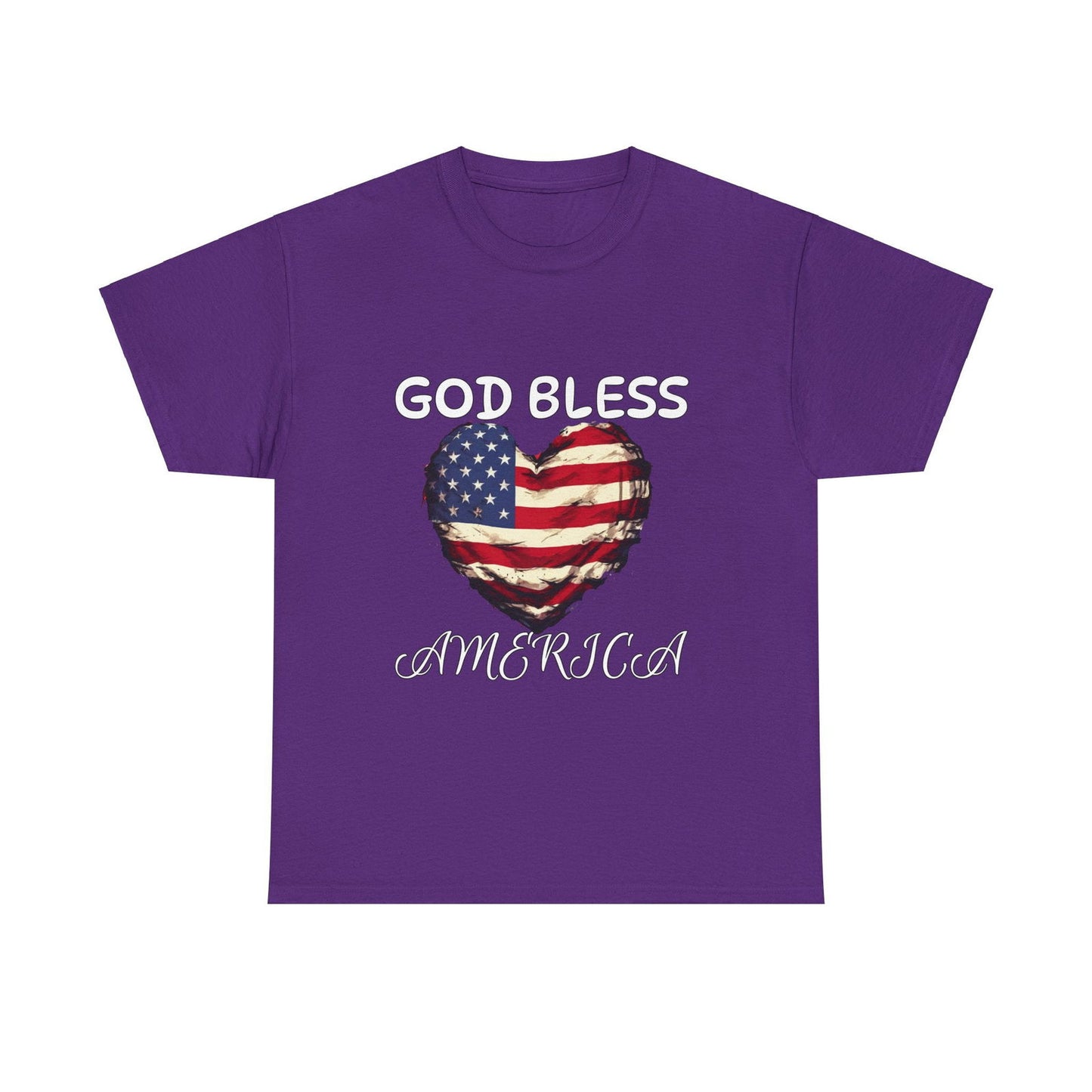 God Bless America Unisex Heavy Cotton Tee - S-Mart Shop Smart Treasures