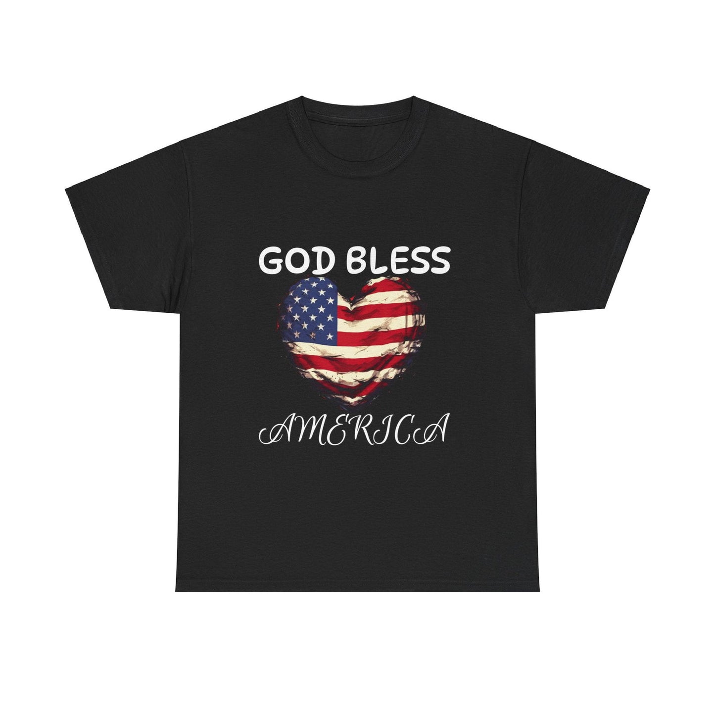 God Bless America Unisex Heavy Cotton Tee - S-Mart Shop Smart Treasures