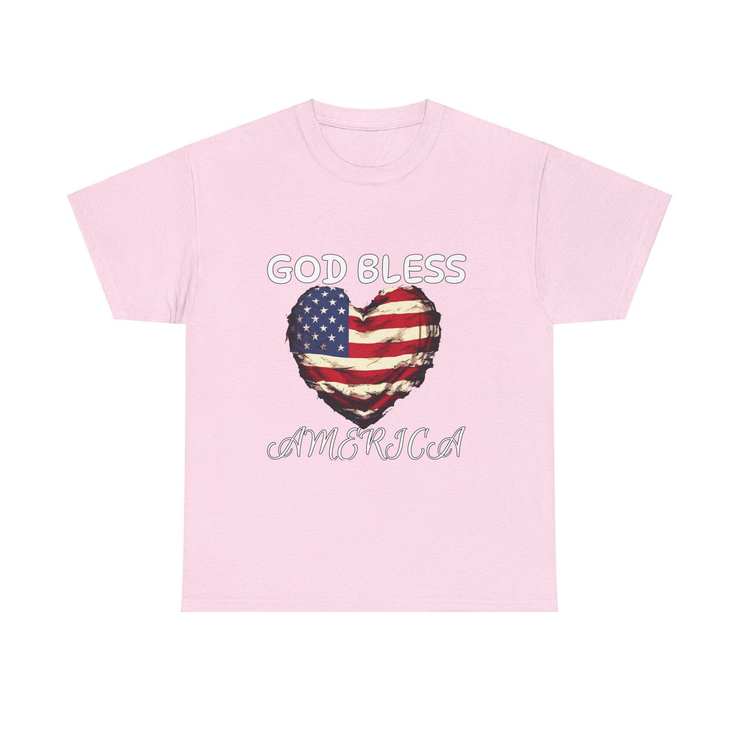 God Bless America Unisex Heavy Cotton Tee - S-Mart Shop Smart Treasures