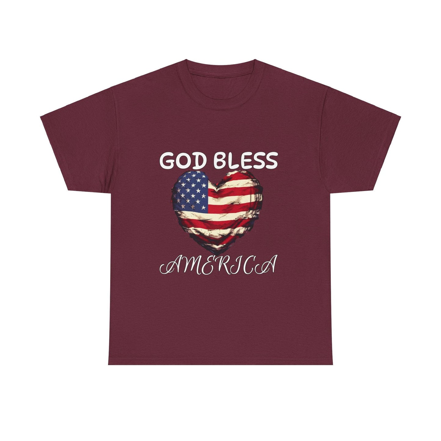 God Bless America Unisex Heavy Cotton Tee - S-Mart Shop Smart Treasures