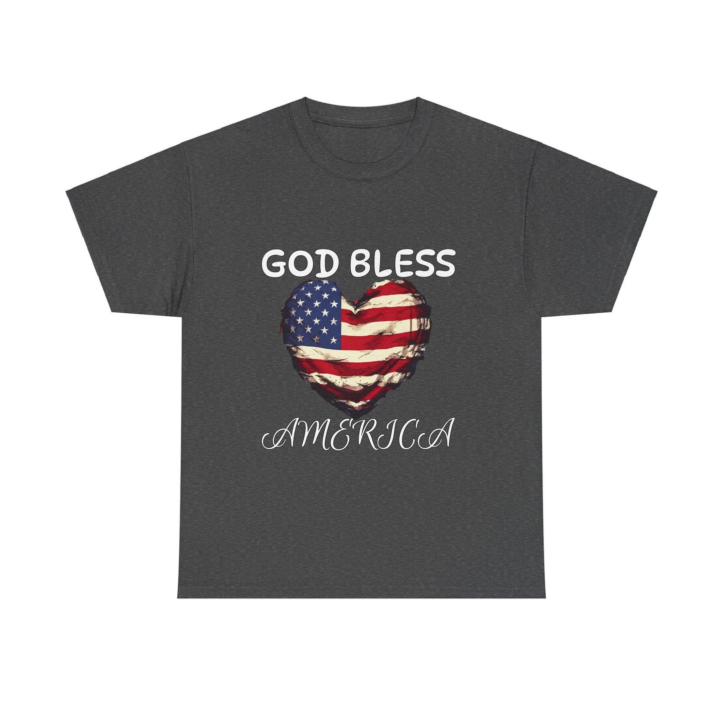 God Bless America Unisex Heavy Cotton Tee - S-Mart Shop Smart Treasures