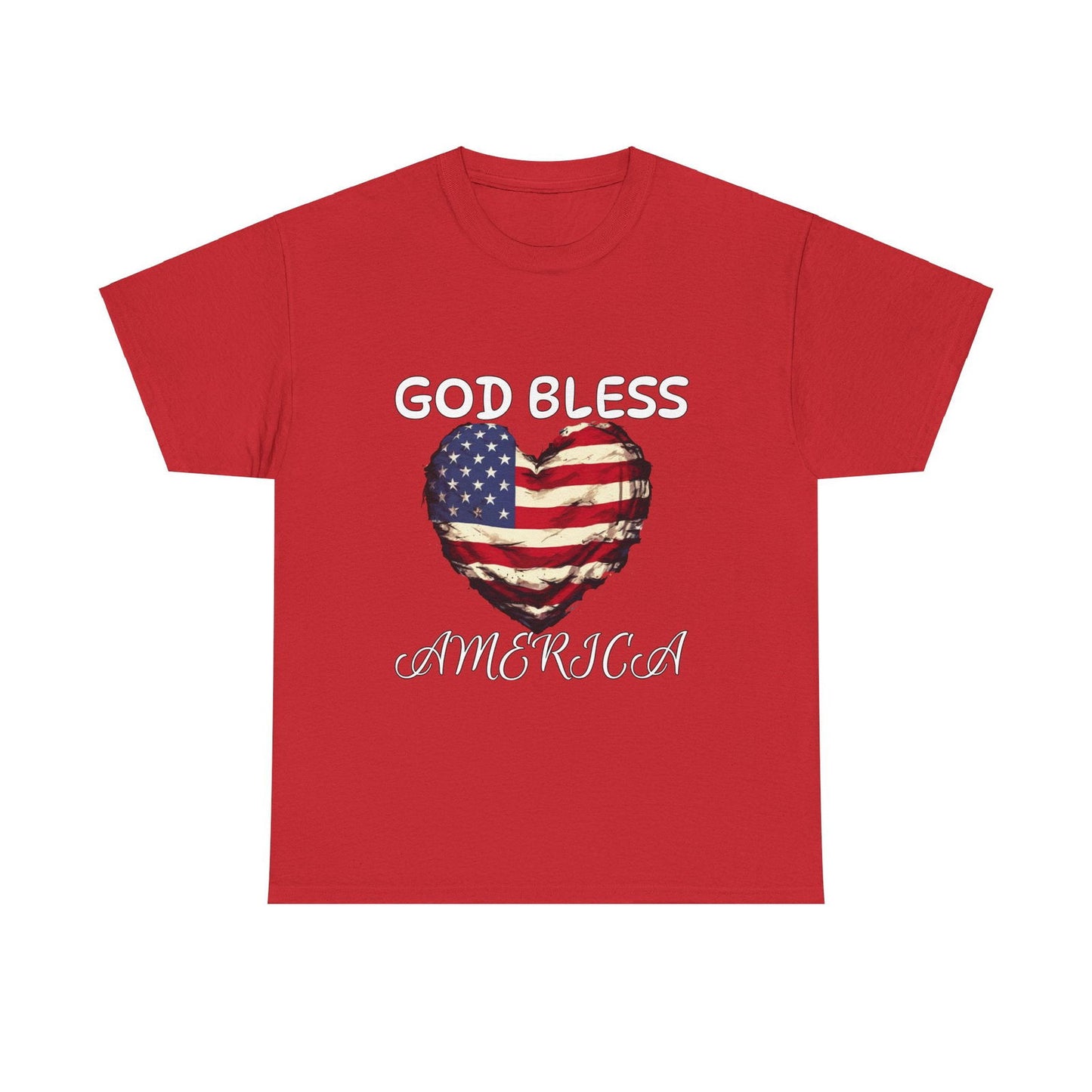 God Bless America Unisex Heavy Cotton Tee - S-Mart Shop Smart Treasures