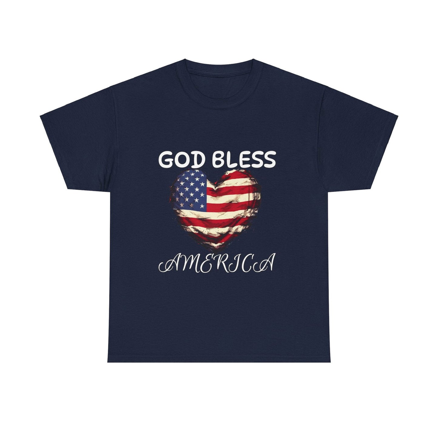 God Bless America Unisex Heavy Cotton Tee - S-Mart Shop Smart Treasures
