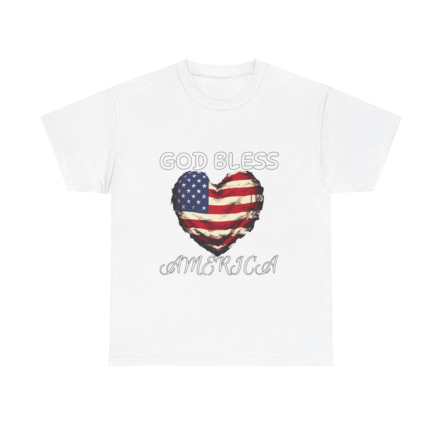 God Bless America Unisex Heavy Cotton Tee - S-Mart Shop Smart Treasures
