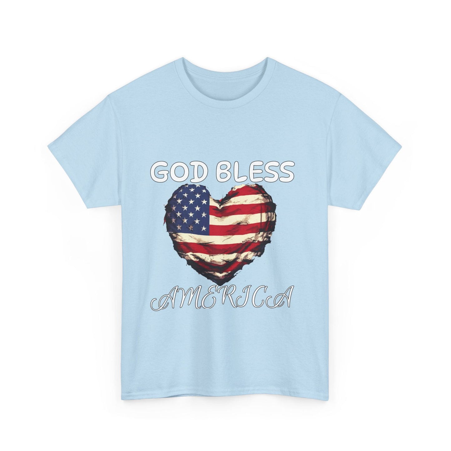 God Bless America Unisex Heavy Cotton Tee - S-Mart Shop Smart Treasures