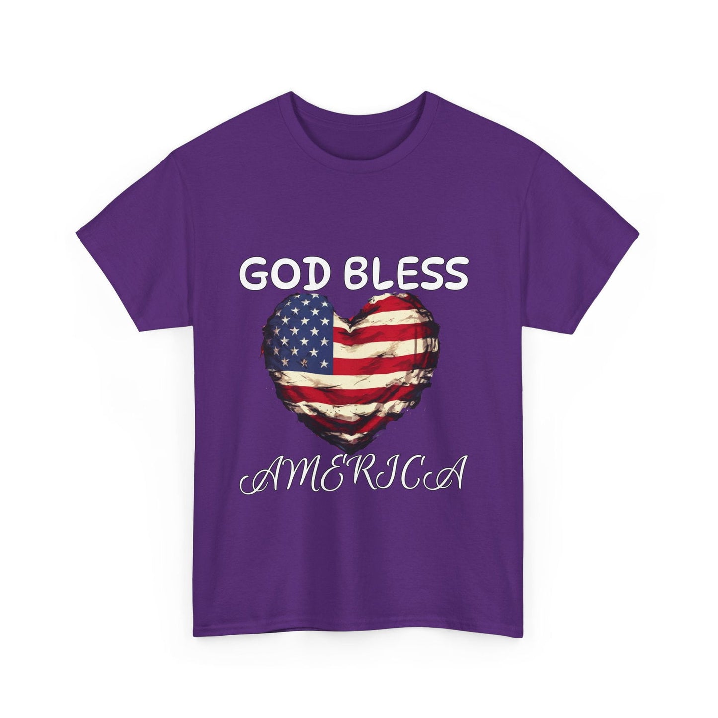 God Bless America Unisex Heavy Cotton Tee - S-Mart Shop Smart Treasures