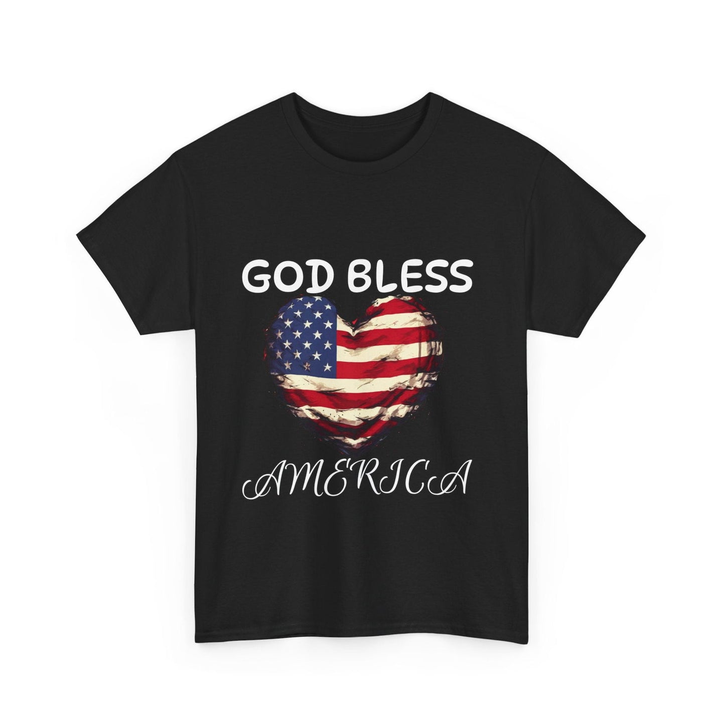 God Bless America Unisex Heavy Cotton Tee - S-Mart Shop Smart Treasures