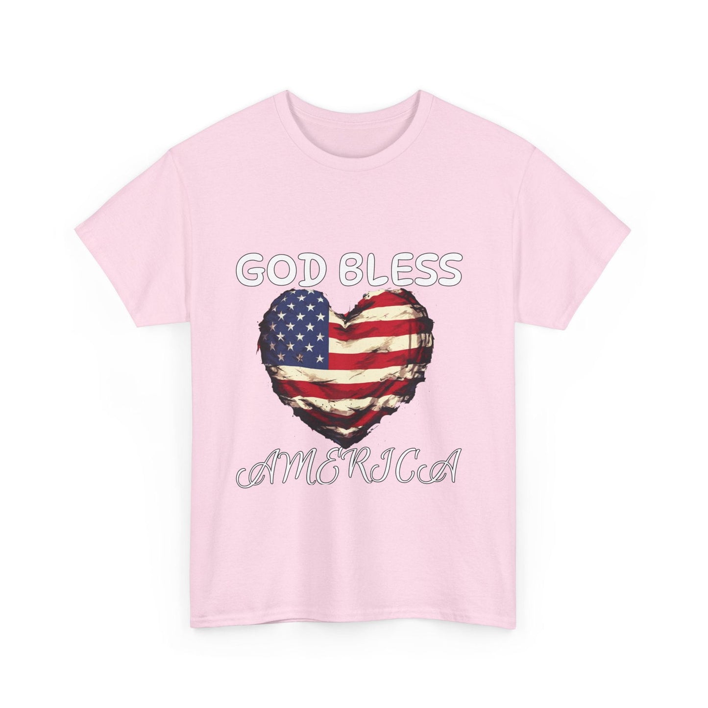 God Bless America Unisex Heavy Cotton Tee - S-Mart Shop Smart Treasures