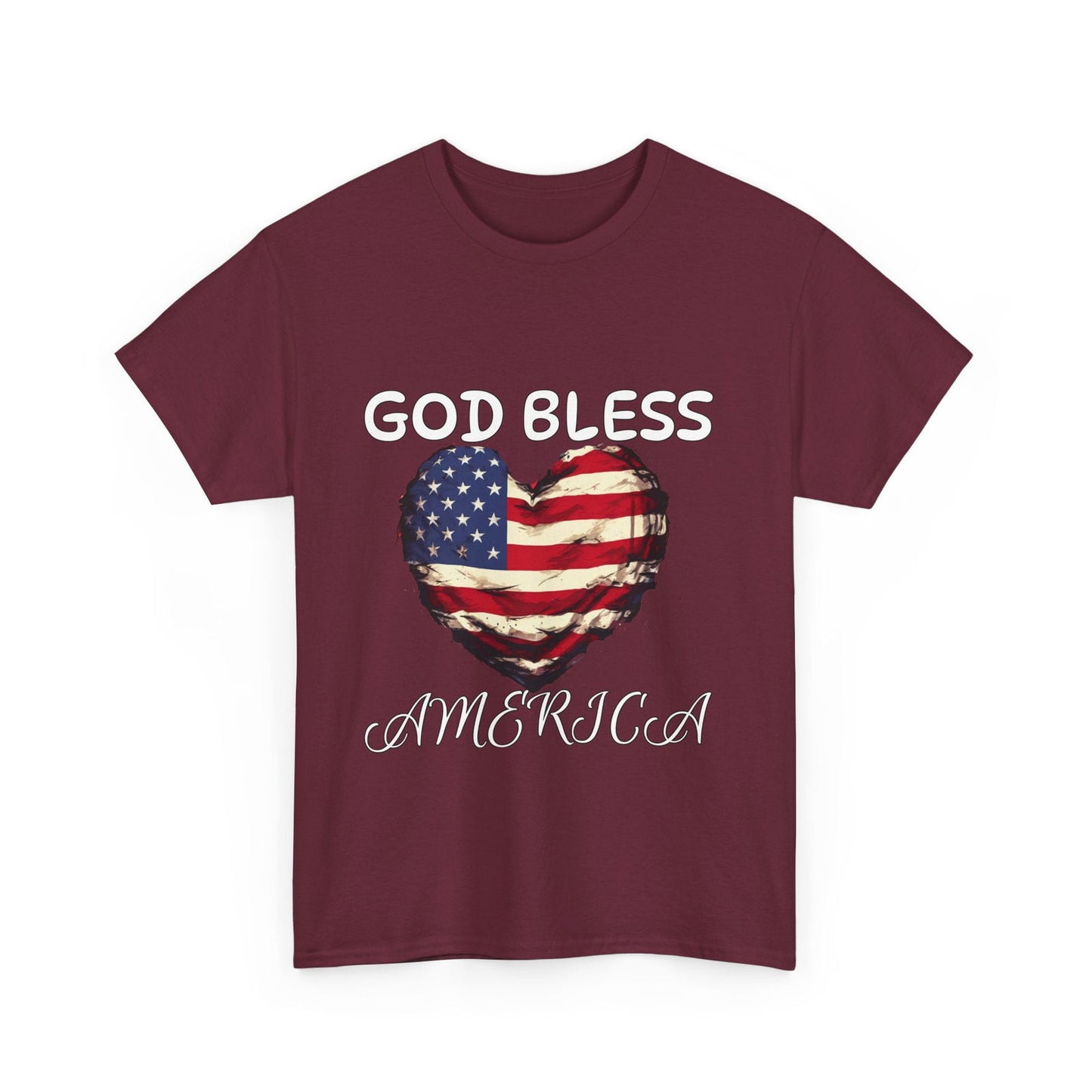 God Bless America Unisex Heavy Cotton Tee - S-Mart Shop Smart Treasures