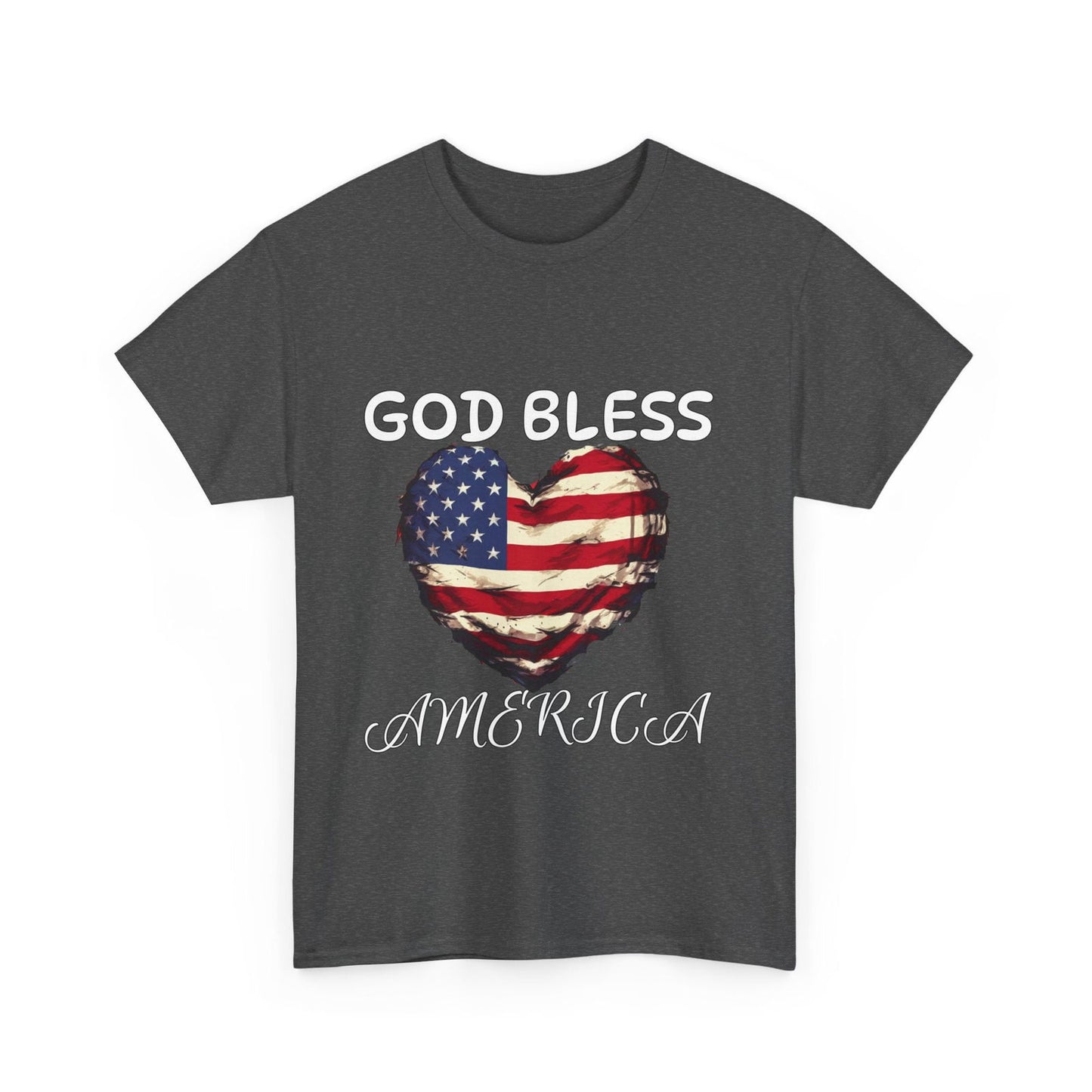 God Bless America Unisex Heavy Cotton Tee - S-Mart Shop Smart Treasures