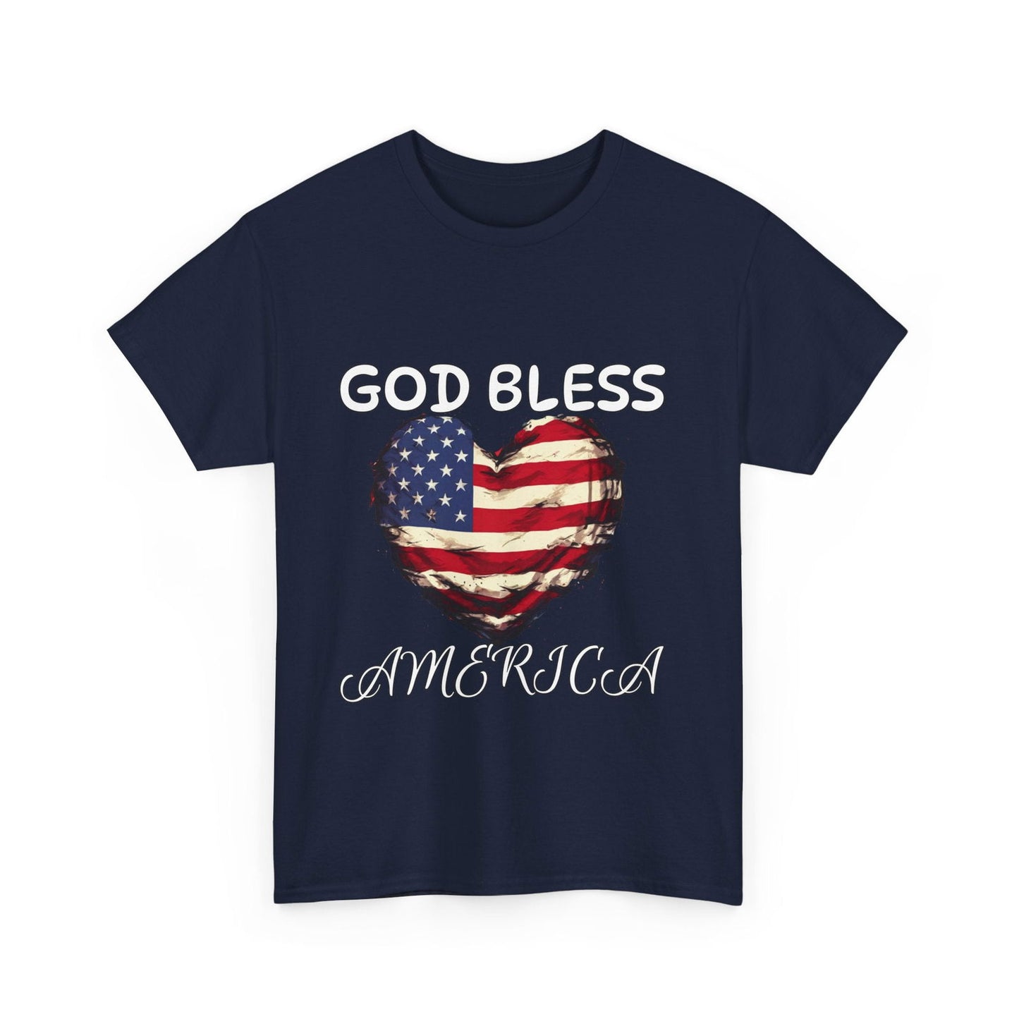 God Bless America Unisex Heavy Cotton Tee - S-Mart Shop Smart Treasures