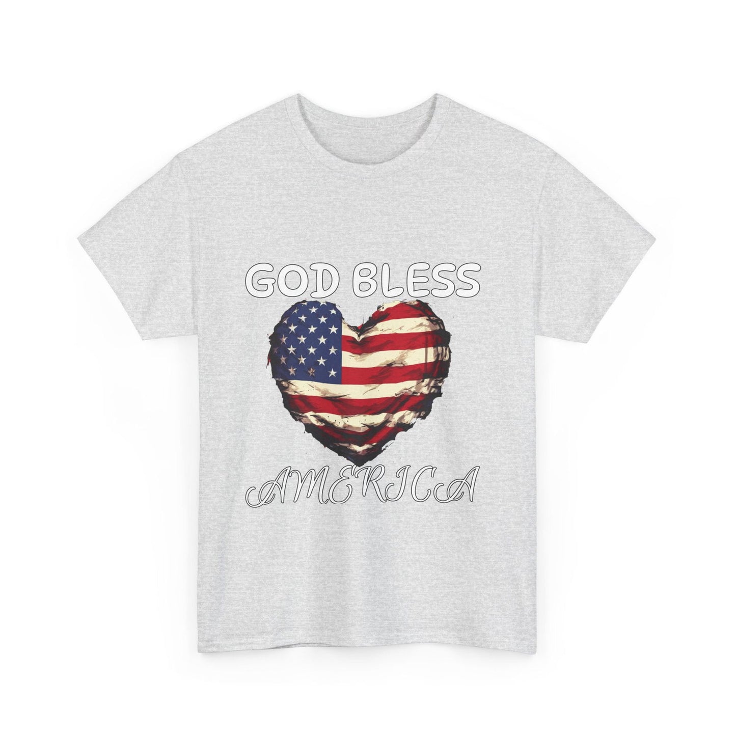 God Bless America Unisex Heavy Cotton Tee - S-Mart Shop Smart Treasures