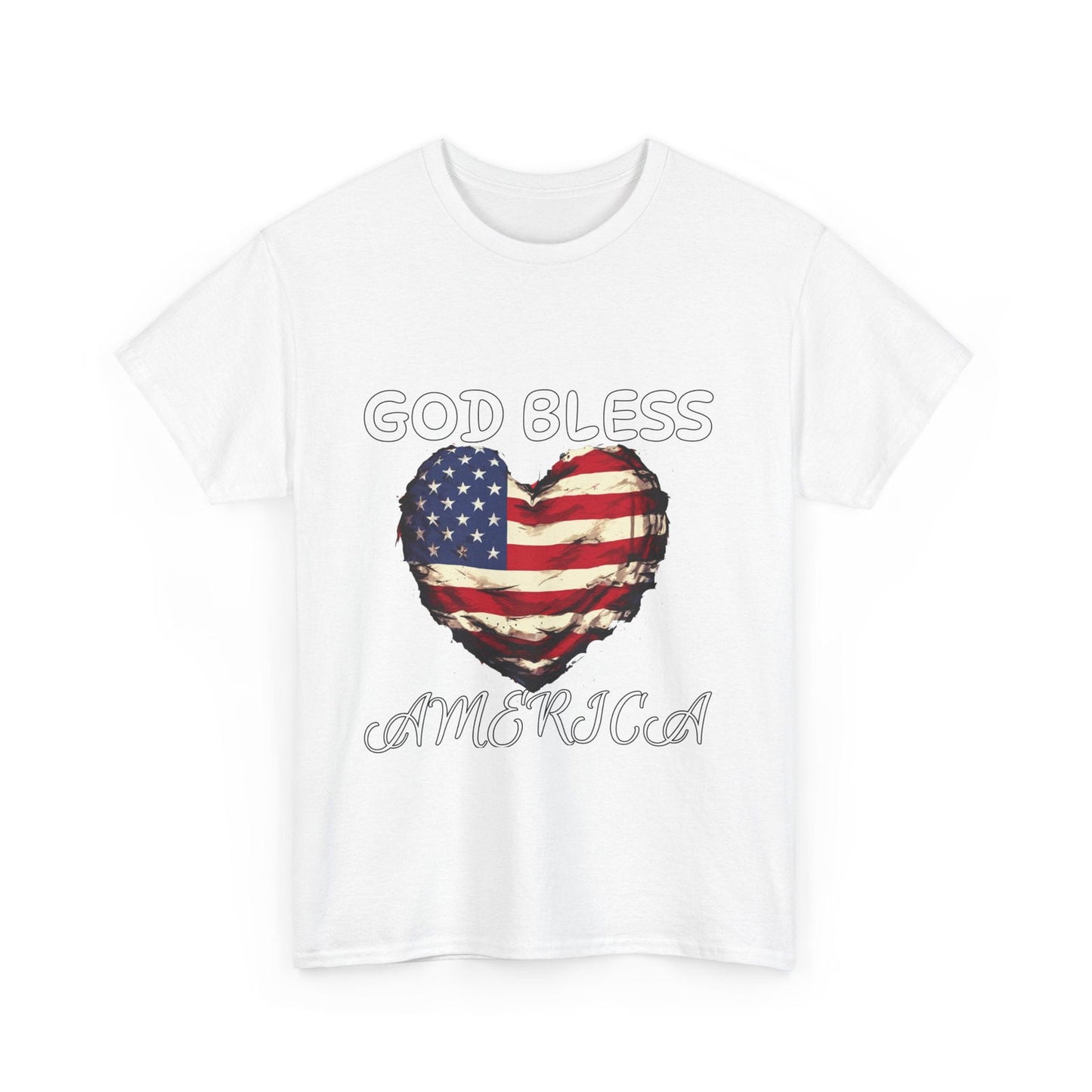 God Bless America Unisex Heavy Cotton Tee - S-Mart Shop Smart Treasures