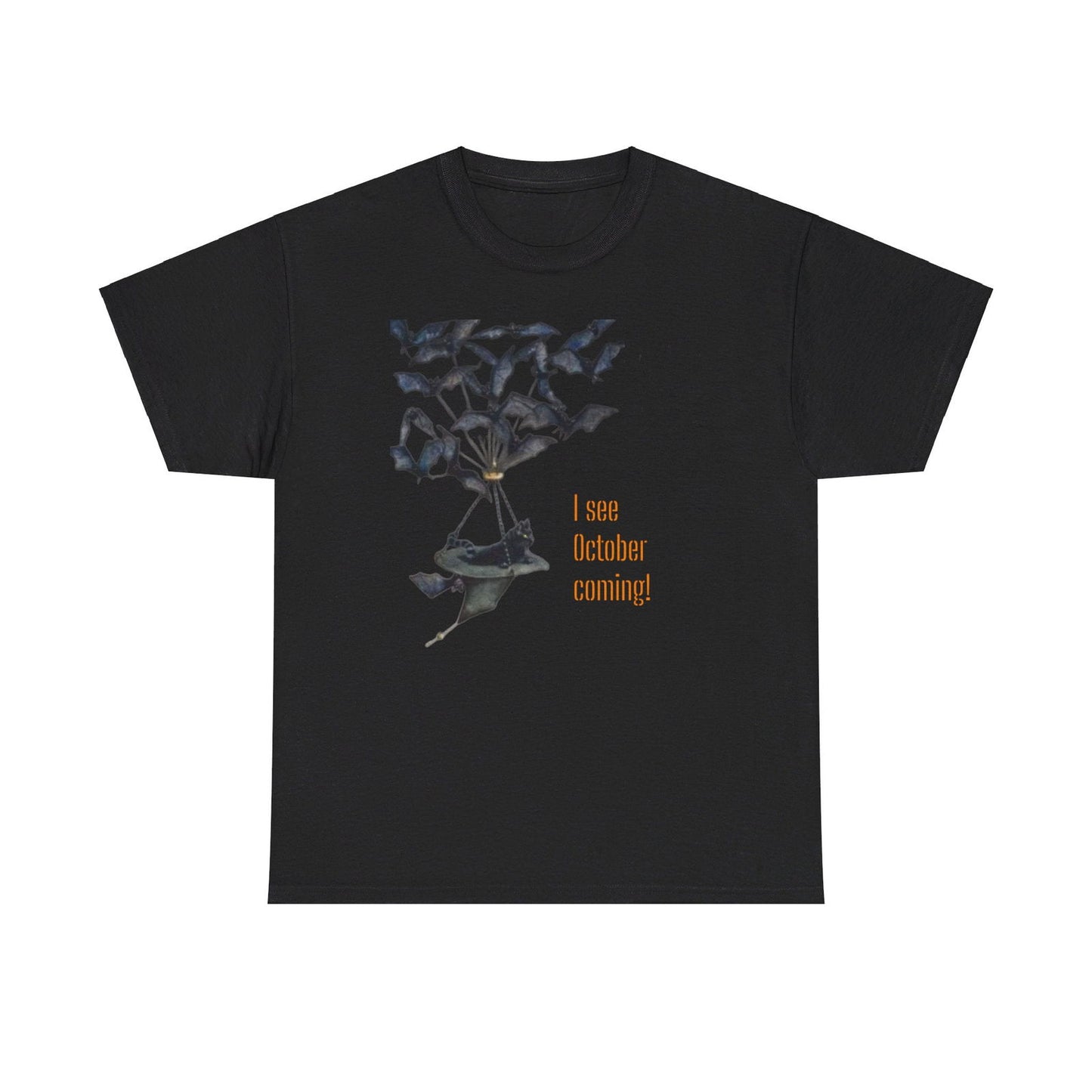 I See October Coming Unisex Heavy Cotton Tee - S-Mart Shop Smart Treasures