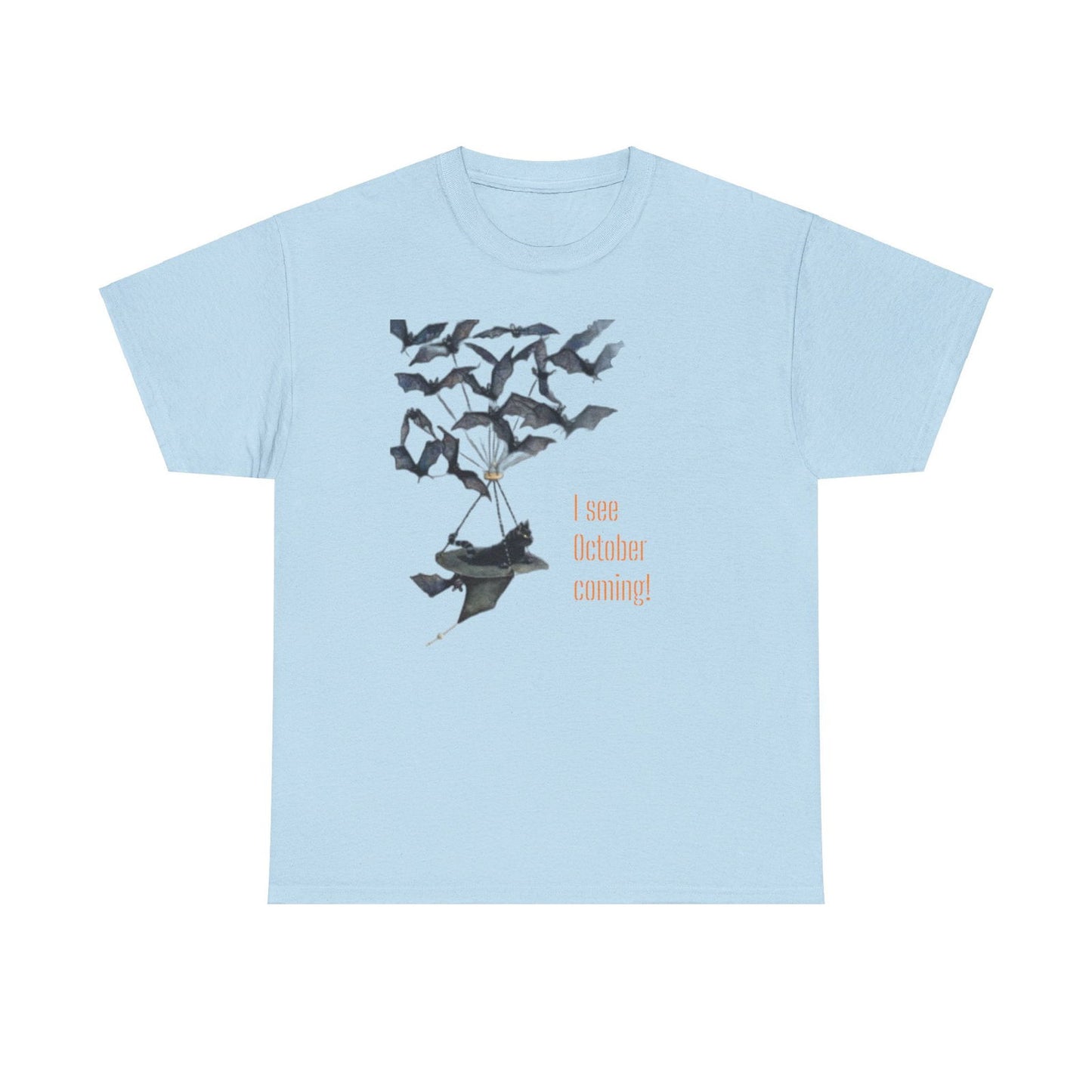 I See October Coming Unisex Heavy Cotton Tee - S-Mart Shop Smart Treasures