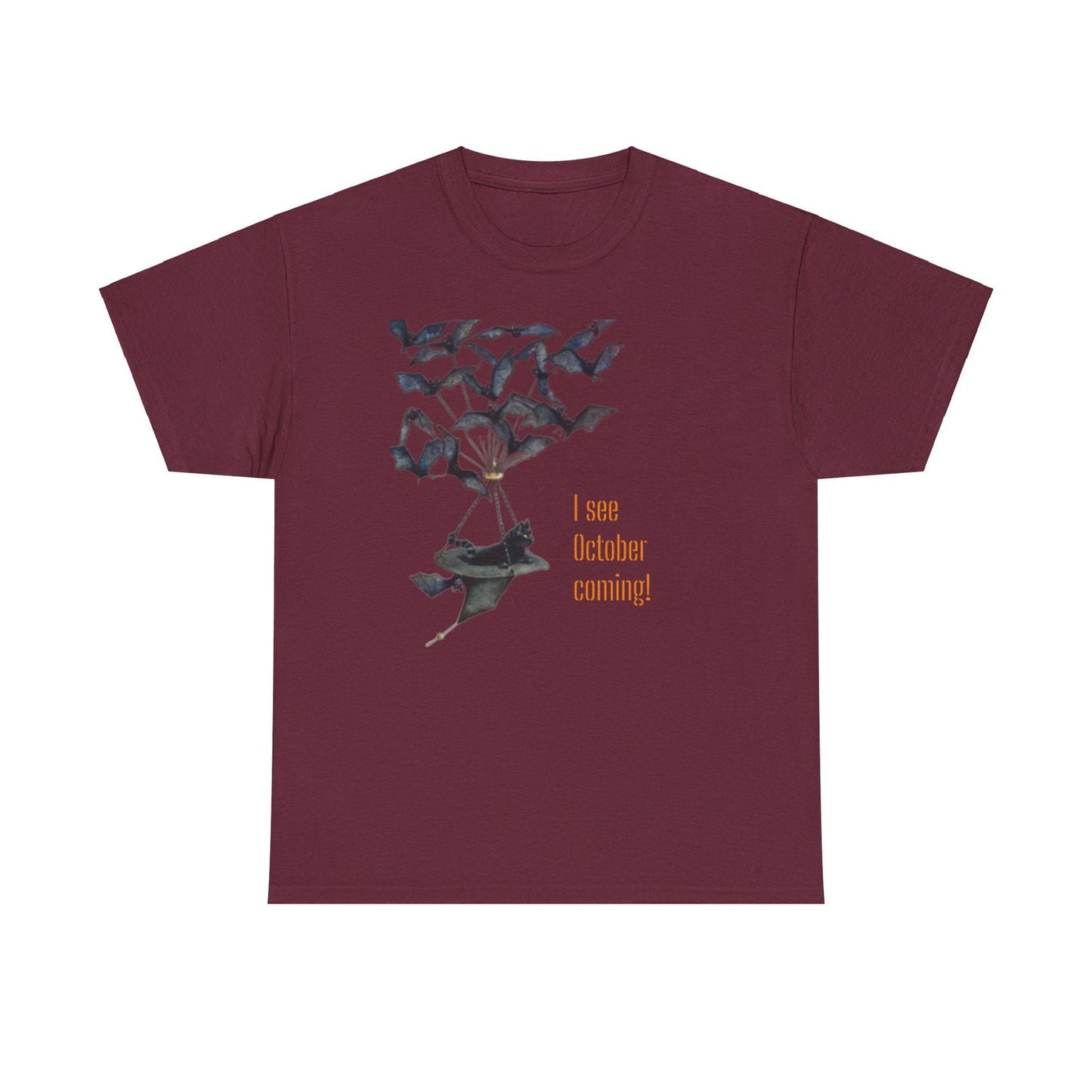 I See October Coming Unisex Heavy Cotton Tee - S-Mart Shop Smart Treasures