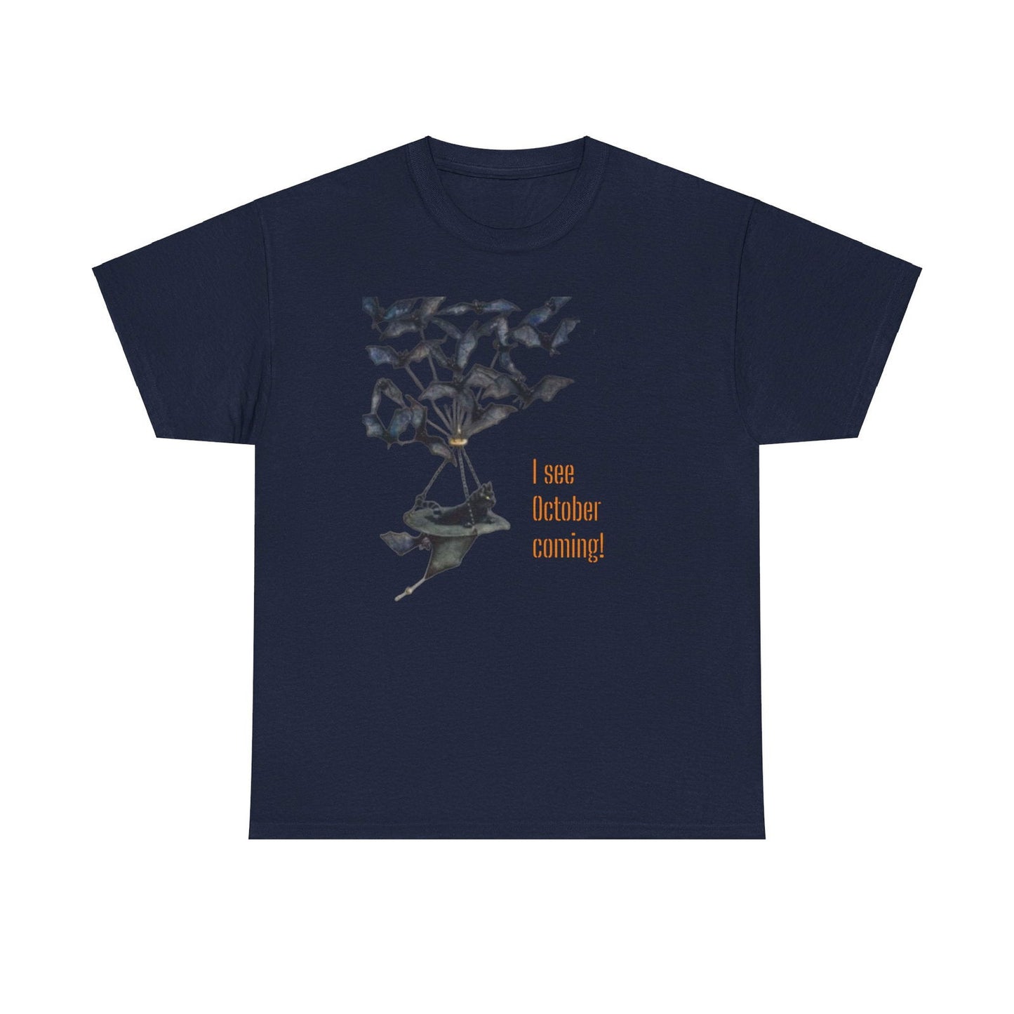 I See October Coming Unisex Heavy Cotton Tee - S-Mart Shop Smart Treasures
