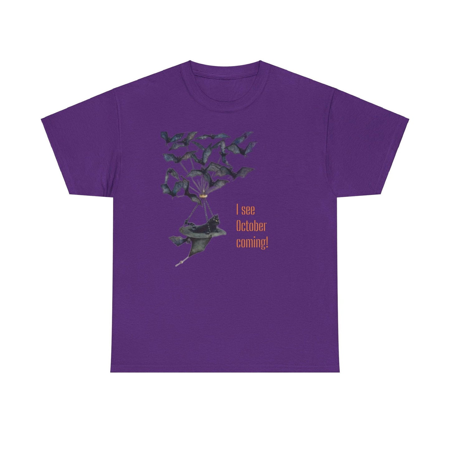 I See October Coming Unisex Heavy Cotton Tee - S-Mart Shop Smart Treasures