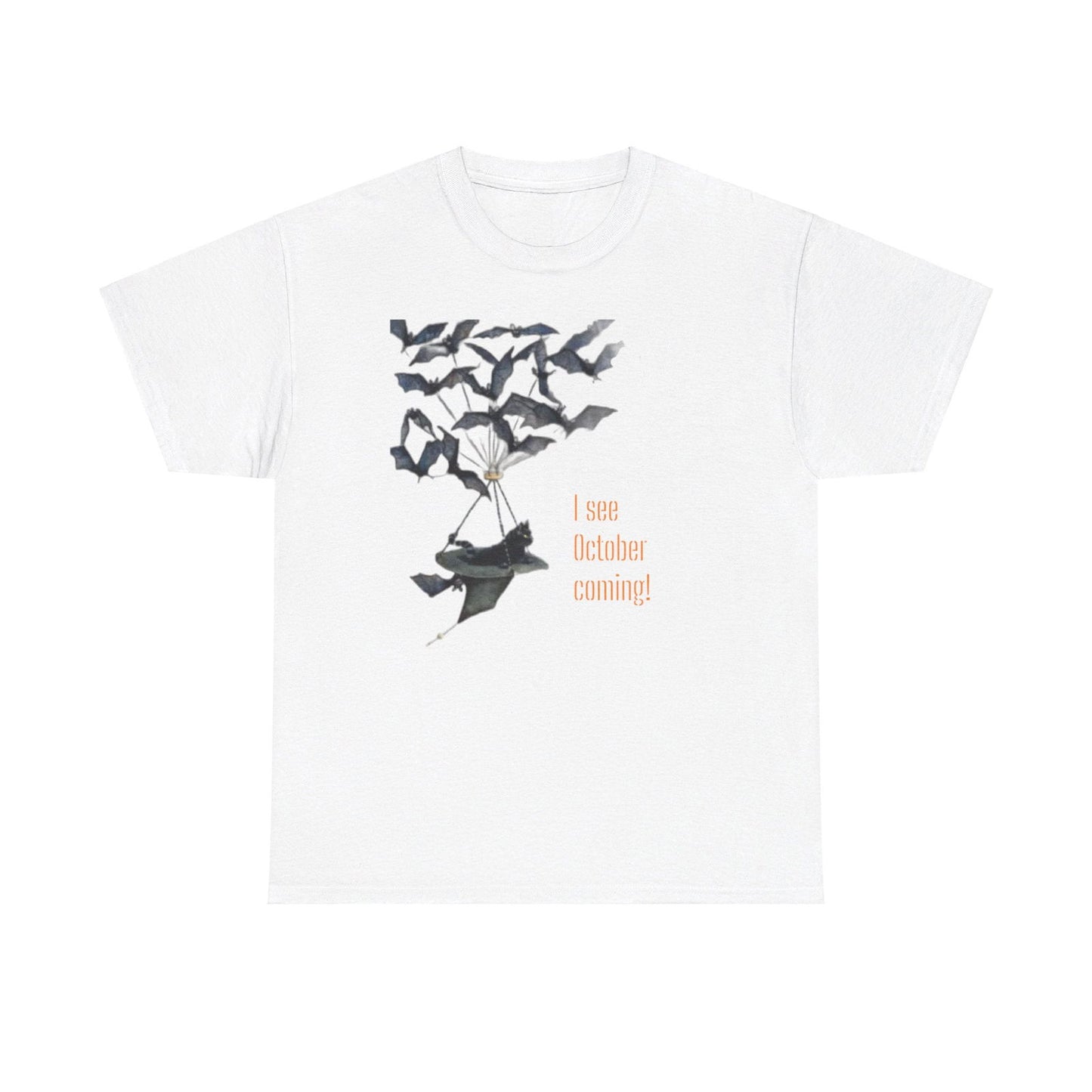 I See October Coming Unisex Heavy Cotton Tee - S-Mart Shop Smart Treasures