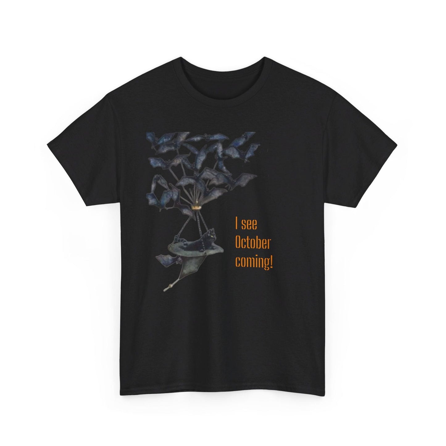 I See October Coming Unisex Heavy Cotton Tee - S-Mart Shop Smart Treasures