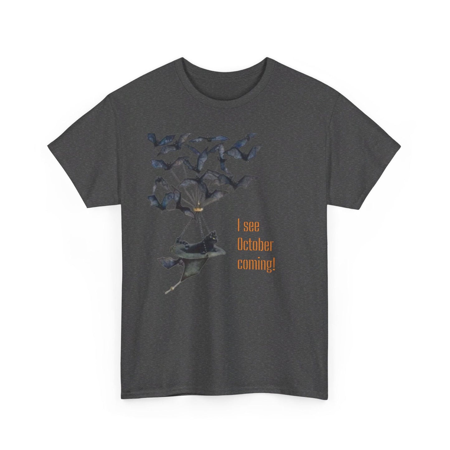 I See October Coming Unisex Heavy Cotton Tee - S-Mart Shop Smart Treasures
