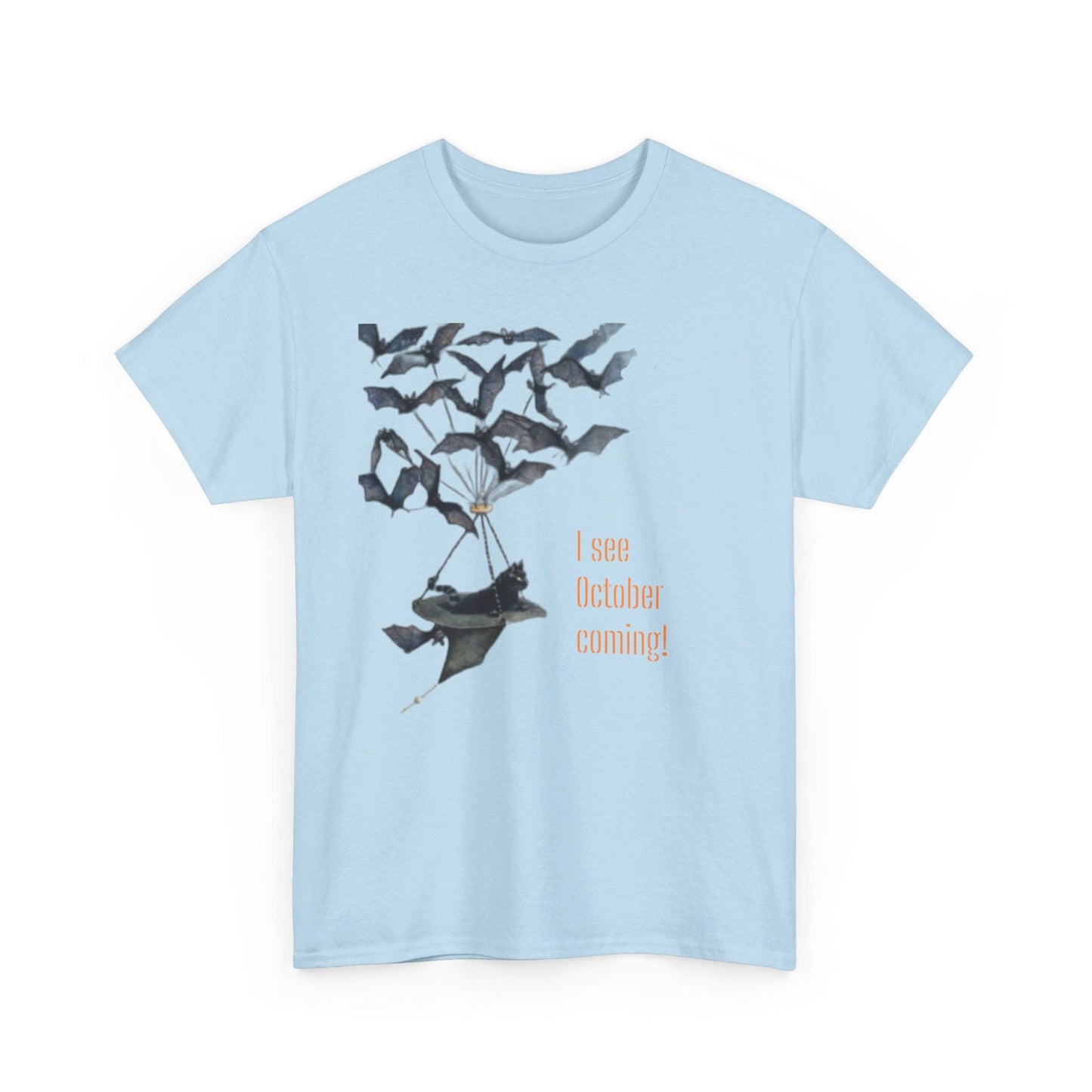 I See October Coming Unisex Heavy Cotton Tee - S-Mart Shop Smart Treasures