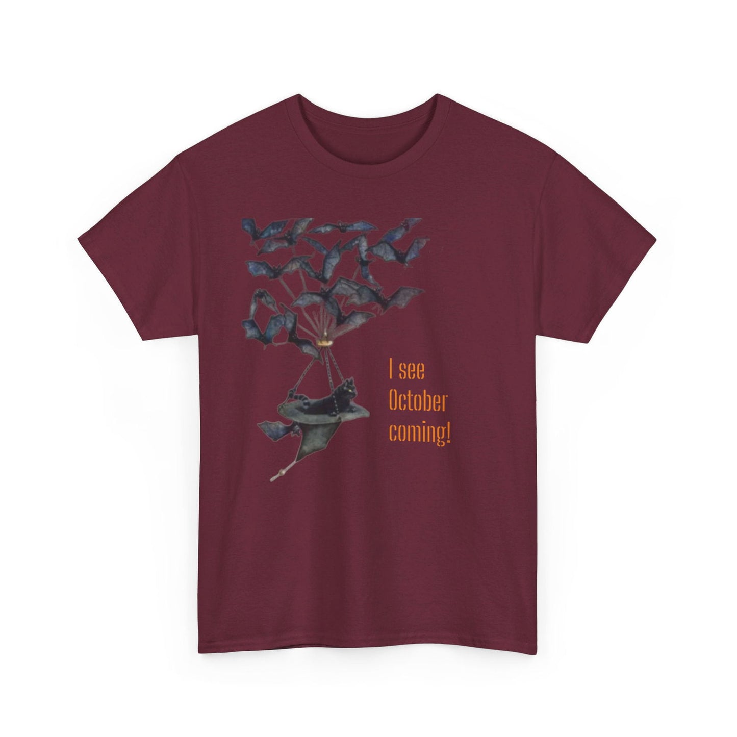 I See October Coming Unisex Heavy Cotton Tee - S-Mart Shop Smart Treasures