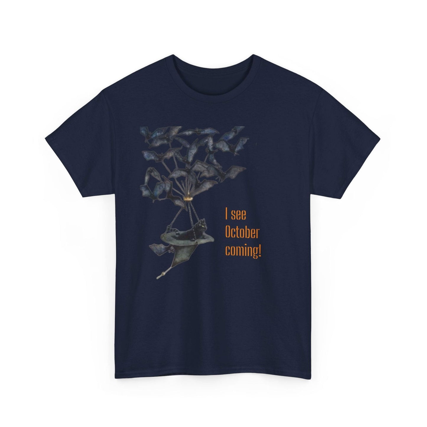 I See October Coming Unisex Heavy Cotton Tee - S-Mart Shop Smart Treasures