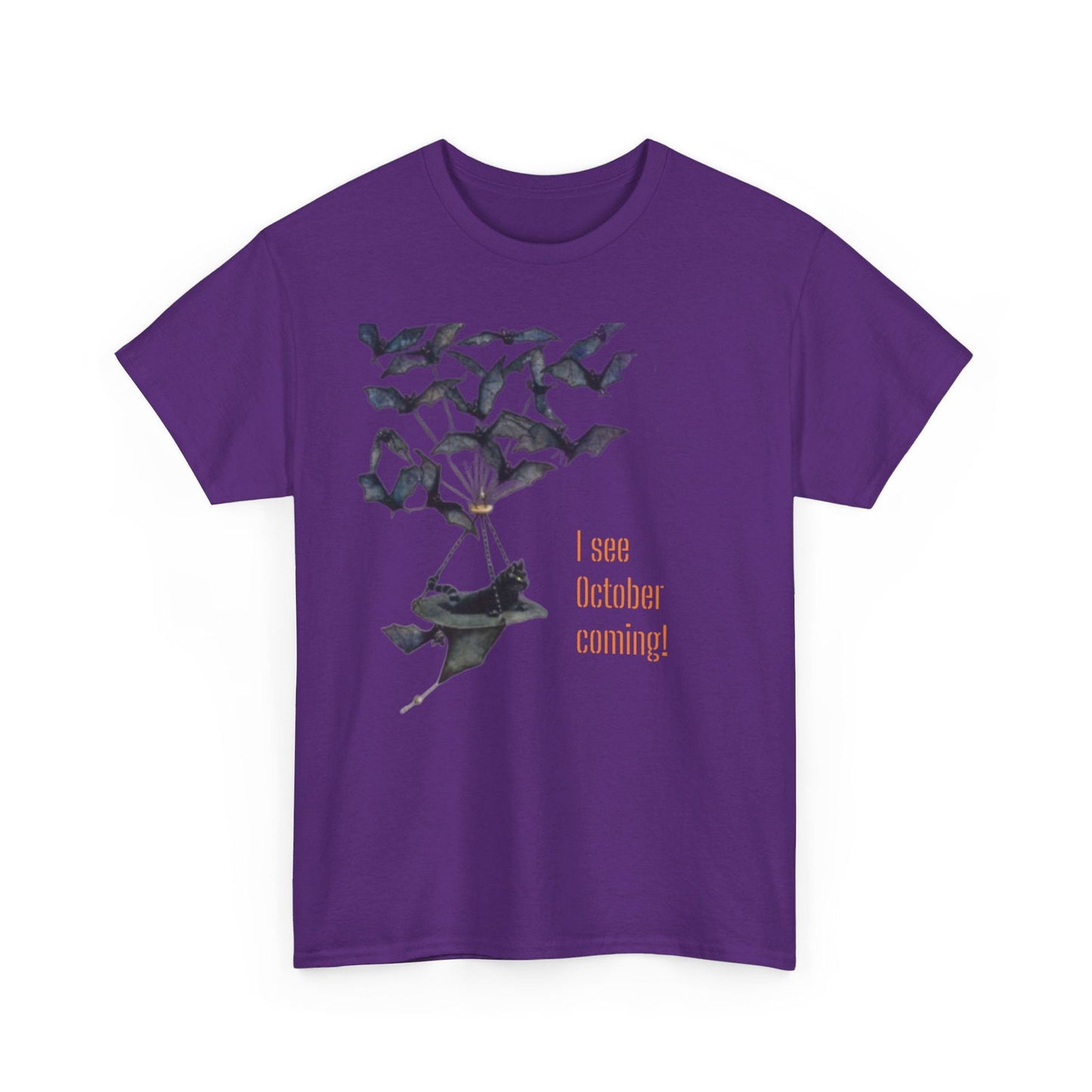 I See October Coming Unisex Heavy Cotton Tee - S-Mart Shop Smart Treasures
