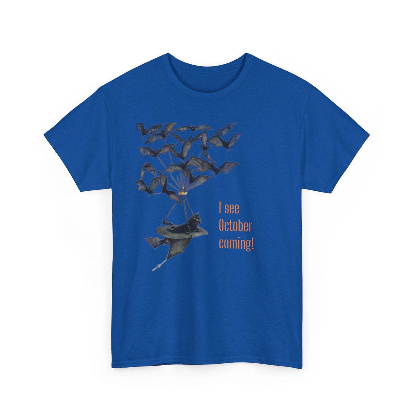 I See October Coming Unisex Heavy Cotton Tee - S-Mart Shop Smart Treasures