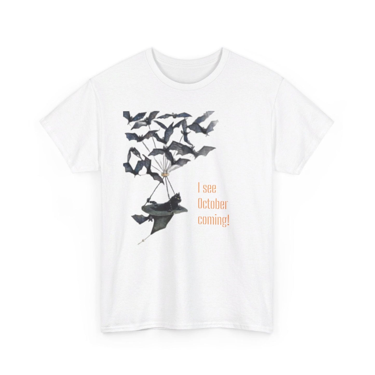 I See October Coming Unisex Heavy Cotton Tee - S-Mart Shop Smart Treasures