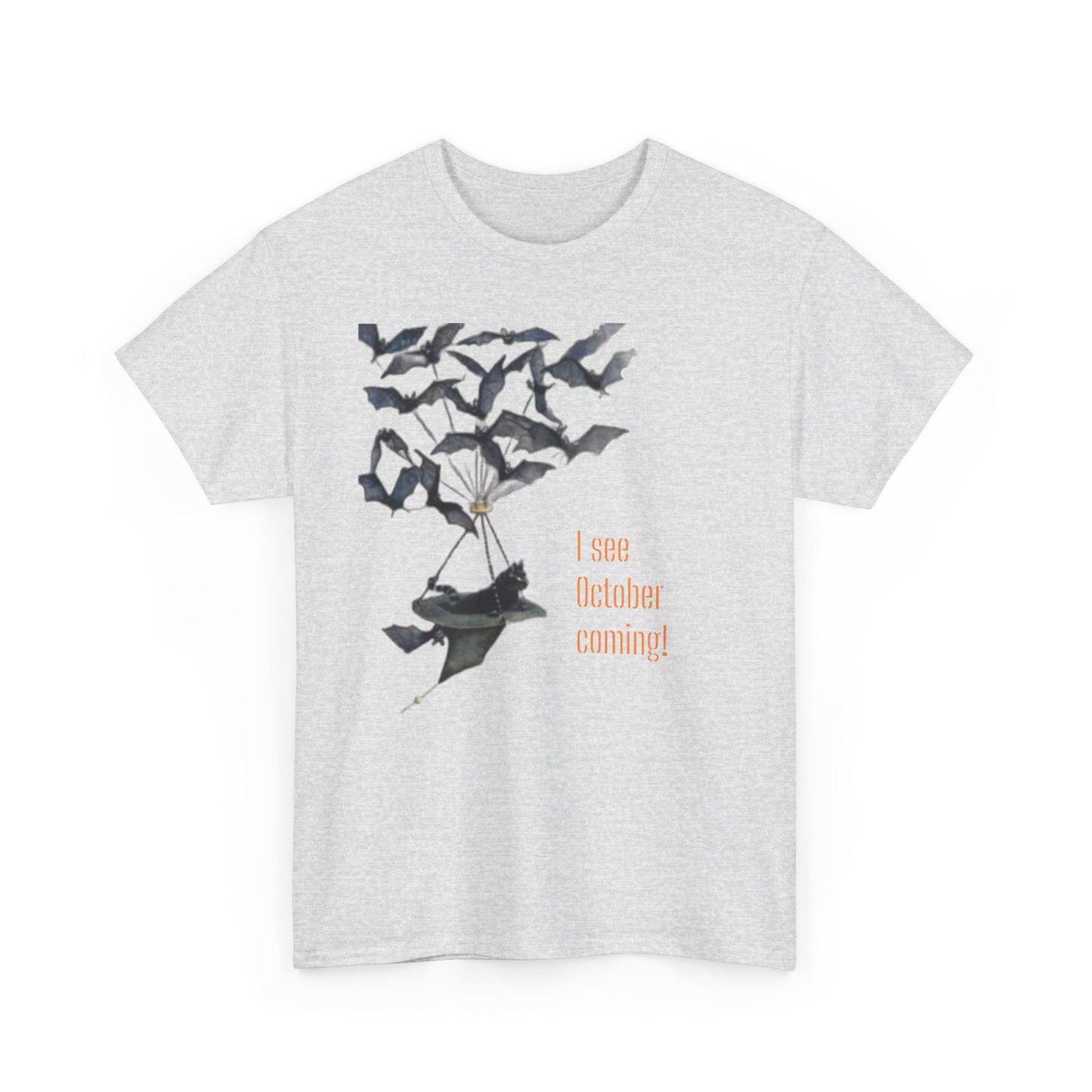 I See October Coming Unisex Heavy Cotton Tee - S-Mart Shop Smart Treasures