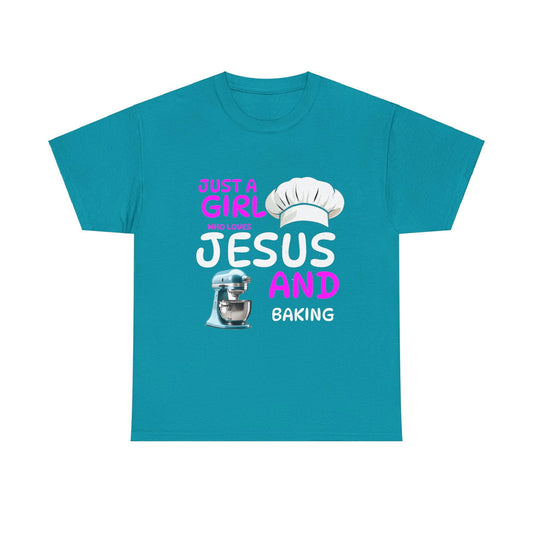 Jesus and Baking Unisex Heavy Cotton Tee - S-Mart Shop Smart Treasures