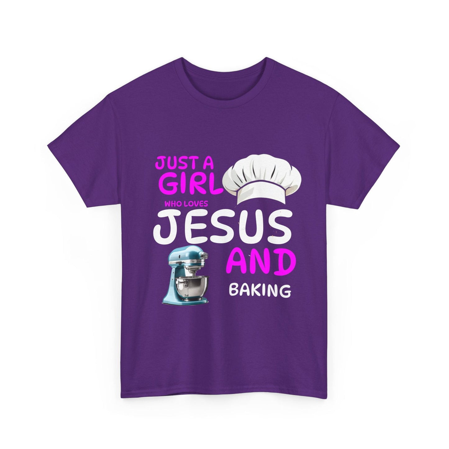 Jesus and Baking Unisex Heavy Cotton Tee - S-Mart Shop Smart Treasures