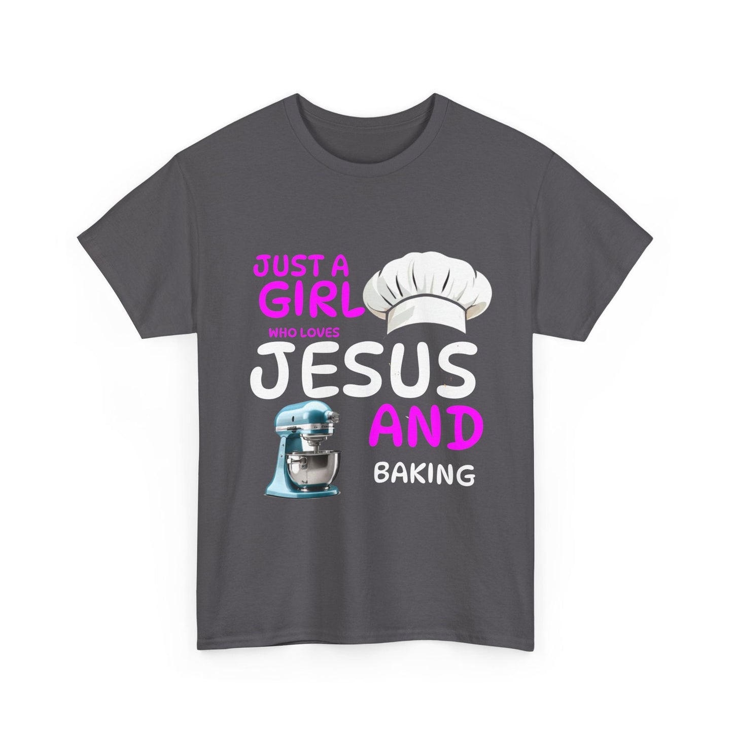 Jesus and Baking Unisex Heavy Cotton Tee - S-Mart Shop Smart Treasures