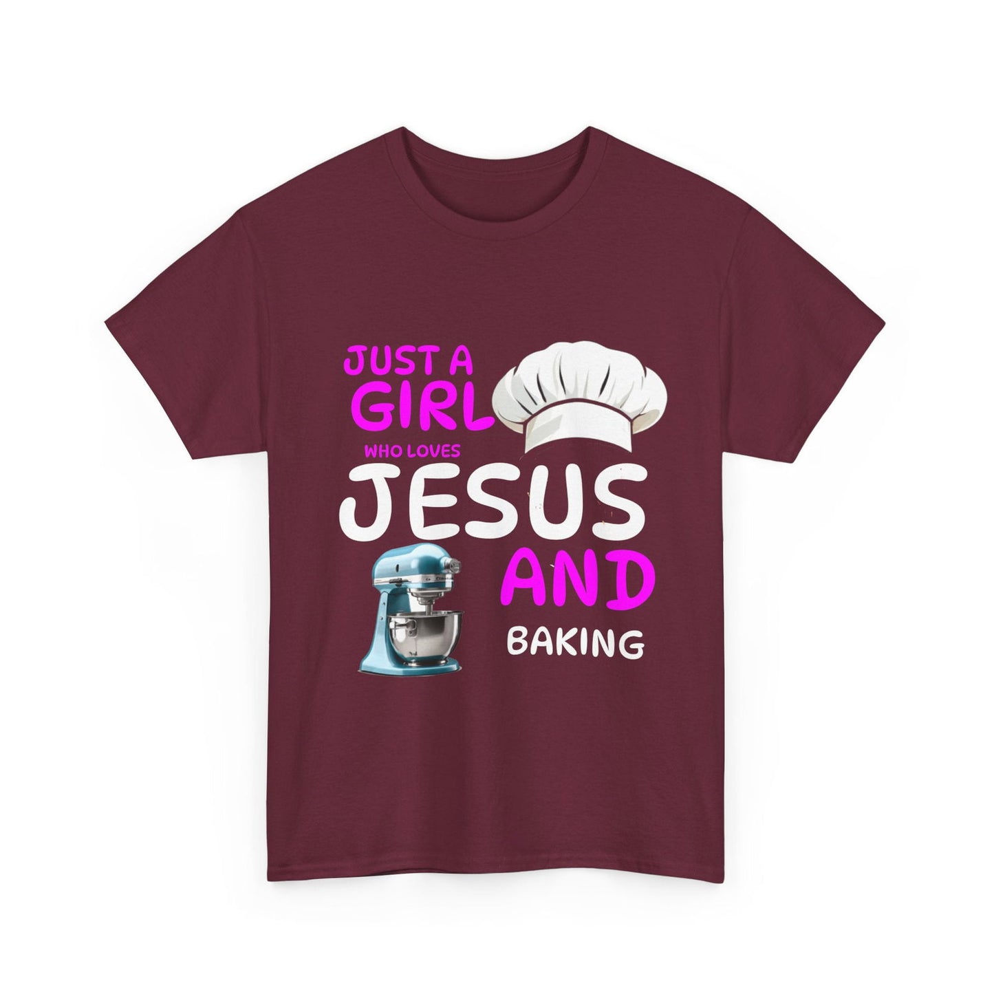 Jesus and Baking Unisex Heavy Cotton Tee - S-Mart Shop Smart Treasures