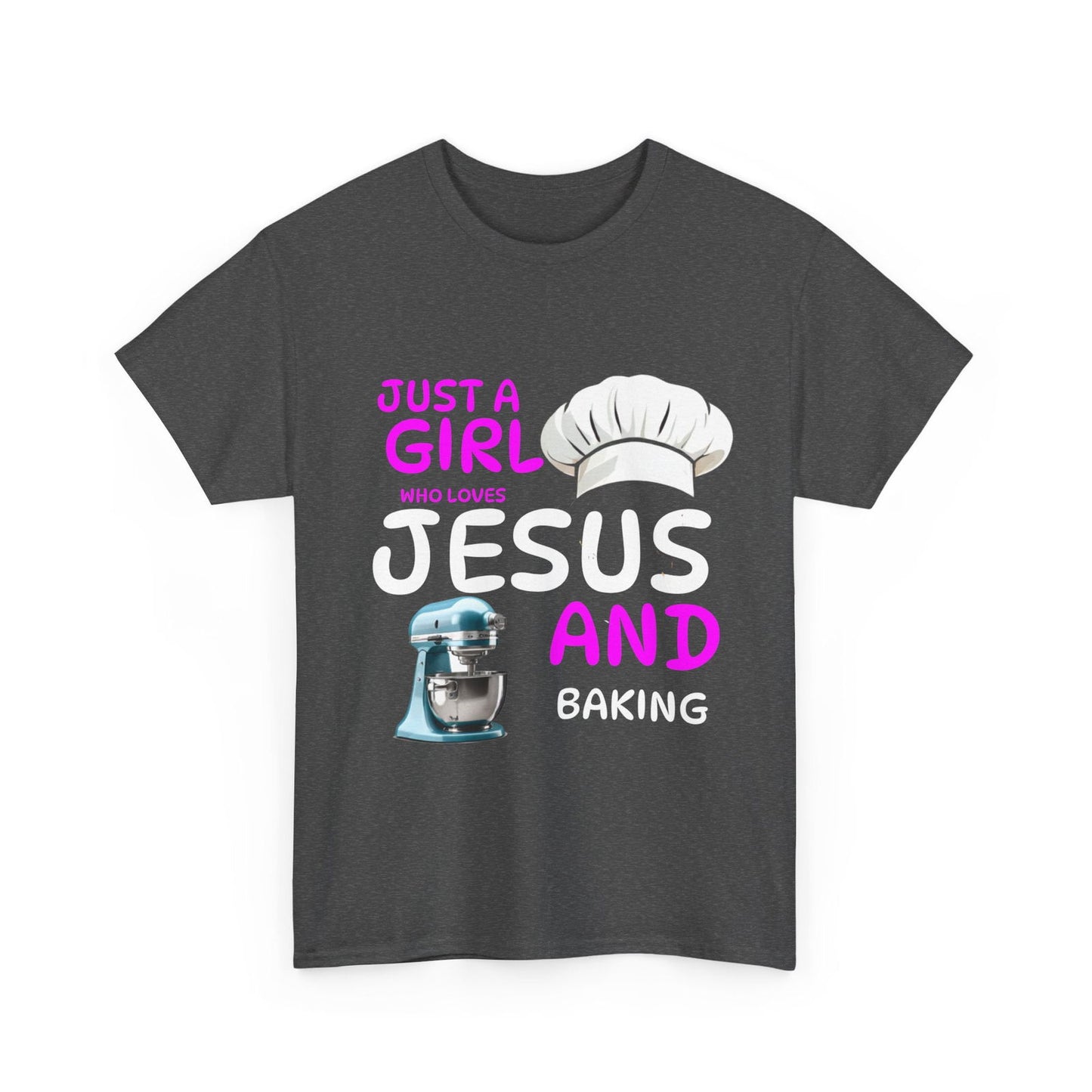 Jesus and Baking Unisex Heavy Cotton Tee - S-Mart Shop Smart Treasures