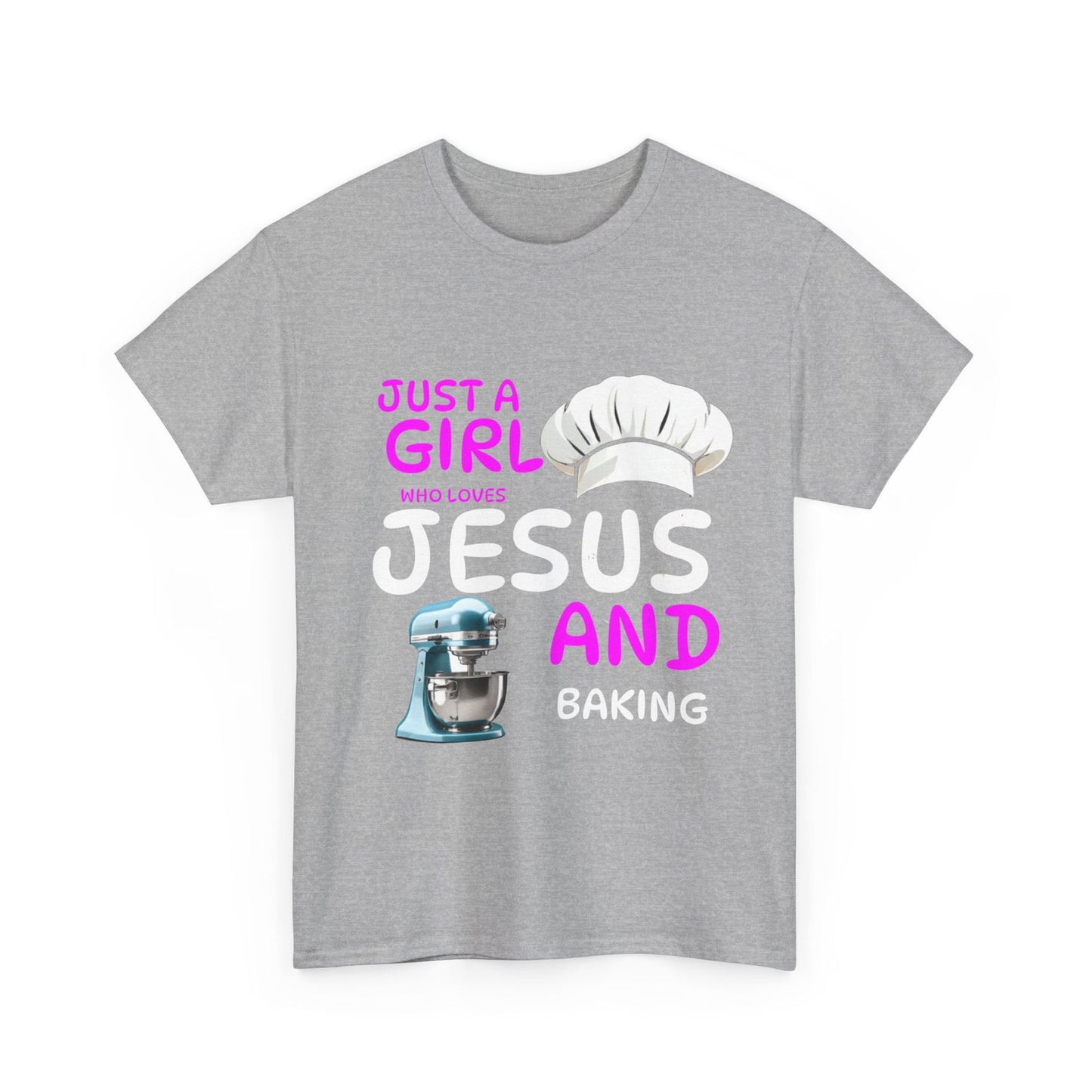 Jesus and Baking Unisex Heavy Cotton Tee - S-Mart Shop Smart Treasures