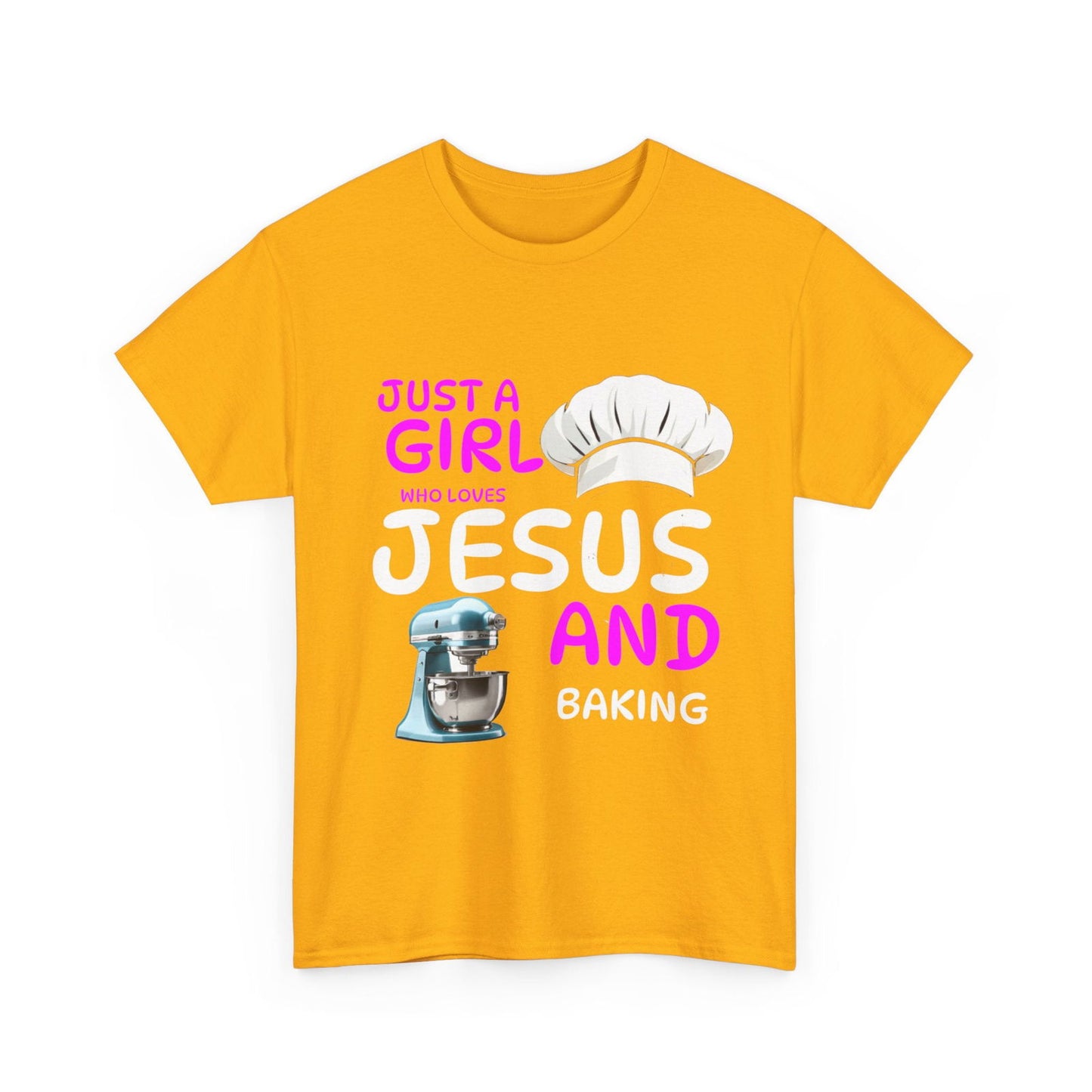 Jesus and Baking Unisex Heavy Cotton Tee - S-Mart Shop Smart Treasures