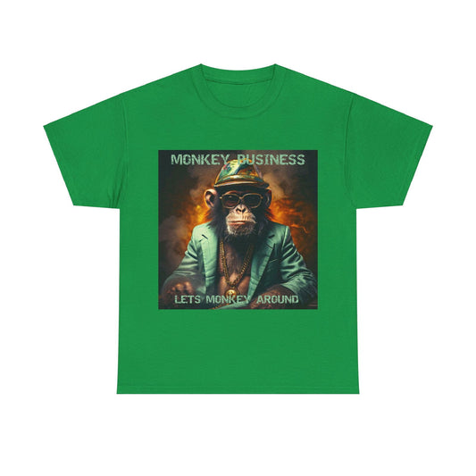 Monkey Business Unisex Heavy Cotton Tee - S-Mart Shop Smart Treasures