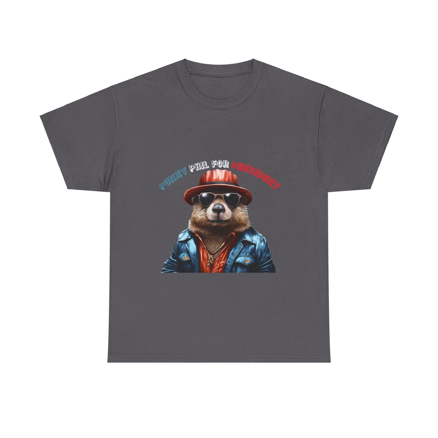 Punxy Phil For President Unisex Heavy Cotton Tee - S-Mart Shop Smart Treasures