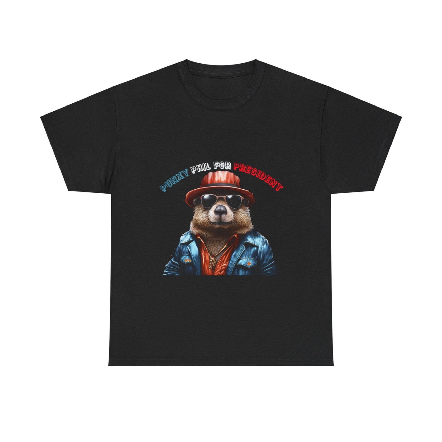 Punxy Phil For President Unisex Heavy Cotton Tee - S-Mart Shop Smart Treasures
