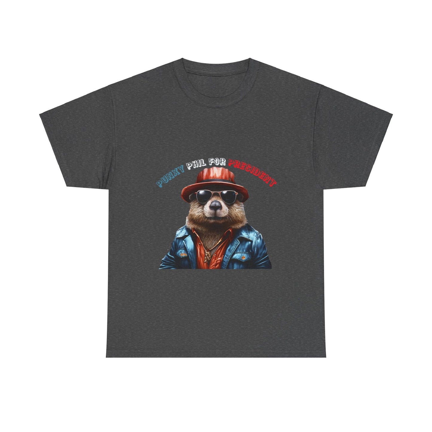 Punxy Phil For President Unisex Heavy Cotton Tee - S-Mart Shop Smart Treasures
