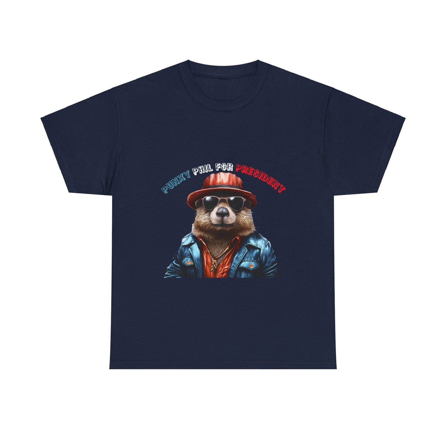 Punxy Phil For President Unisex Heavy Cotton Tee - S-Mart Shop Smart Treasures