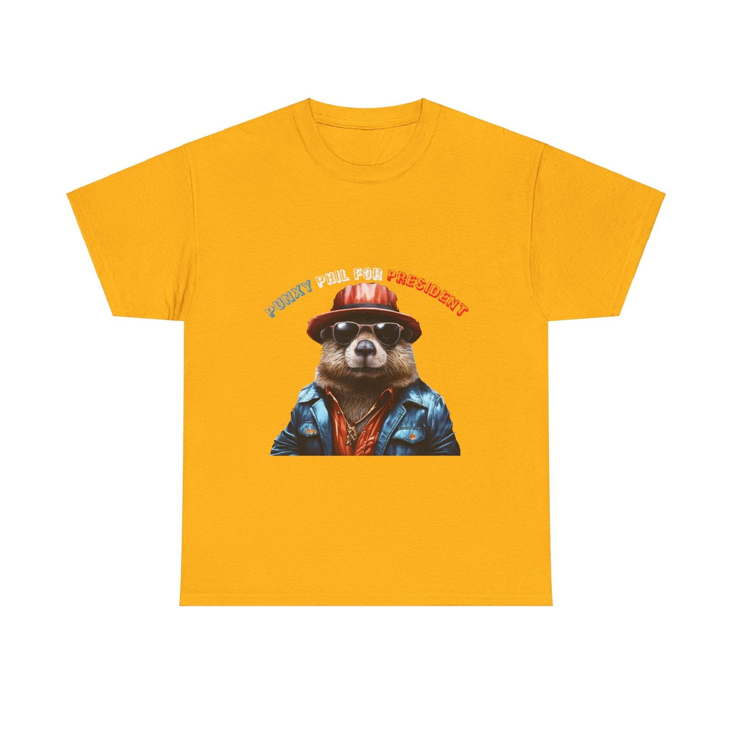 Punxy Phil For President Unisex Heavy Cotton Tee - S-Mart Shop Smart Treasures
